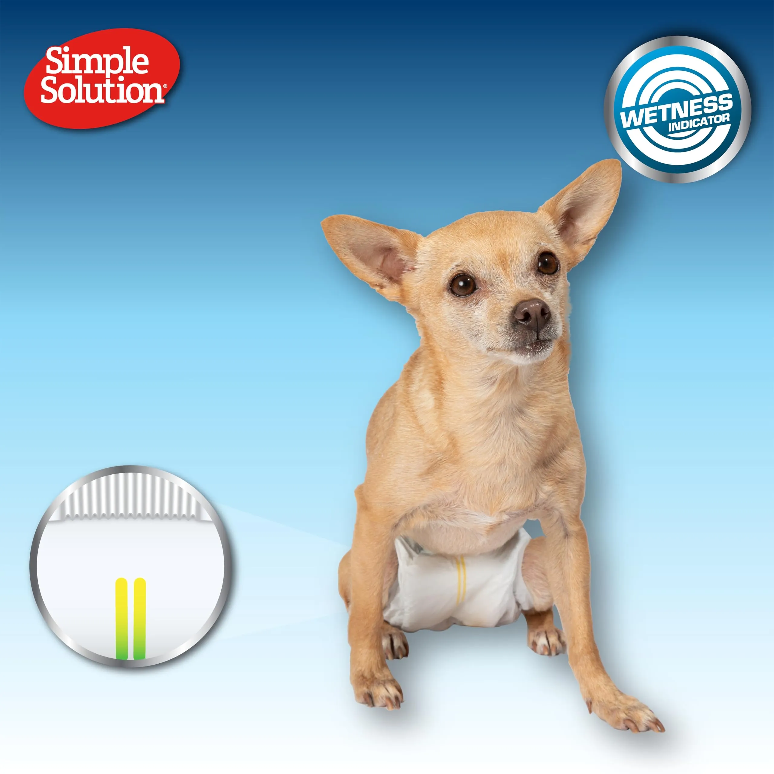 Simple Solution Fasce Assorbenti Monouso per Cani Maschi, XS, 12 pz - immagine 7