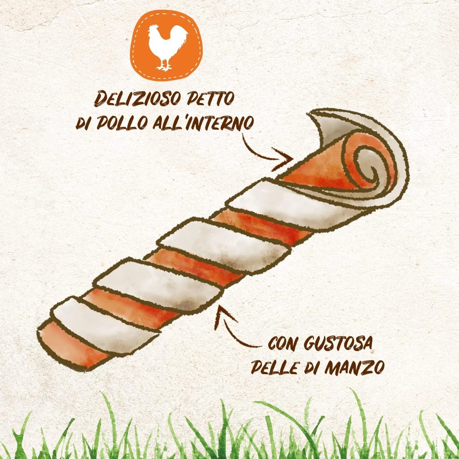 8in1 Delights Twisted Sticks Stick masticabili per cani, 35 Pezzi - immagine 3