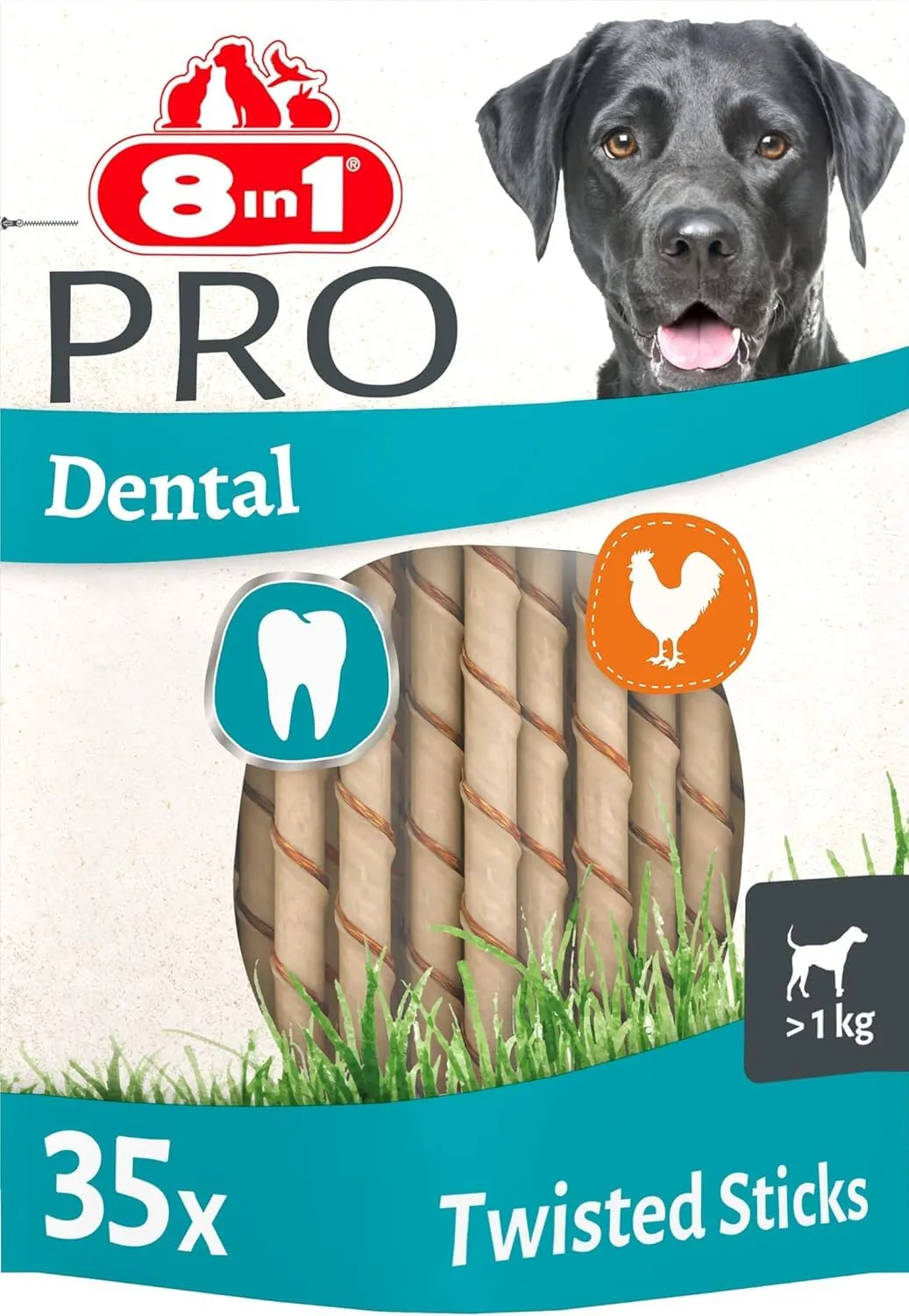 8in1 Pro Dental Twisted Sticks for Dogs - 35 Pezzi - immagine 1