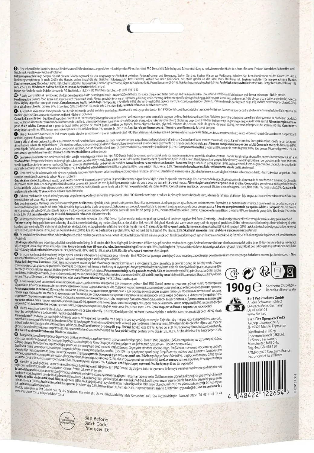8in1 Pro Dental Twisted Sticks for Dogs - 35 Pezzi - immagine 2