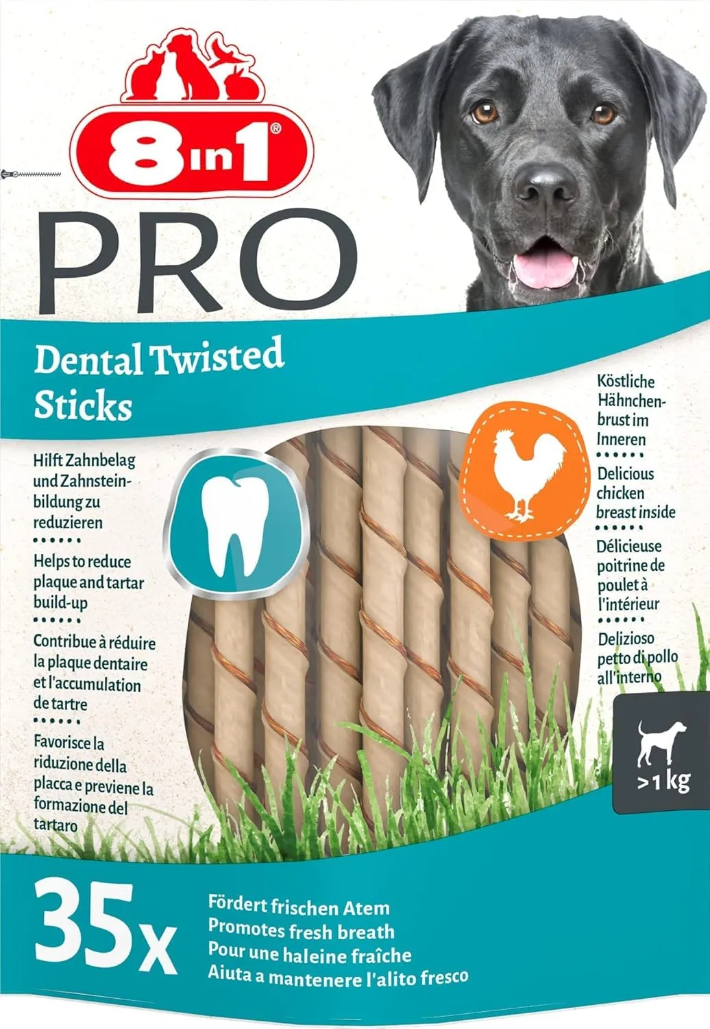 8in1 Pro Dental Twisted Sticks for Dogs - 35 Pezzi - immagine 8