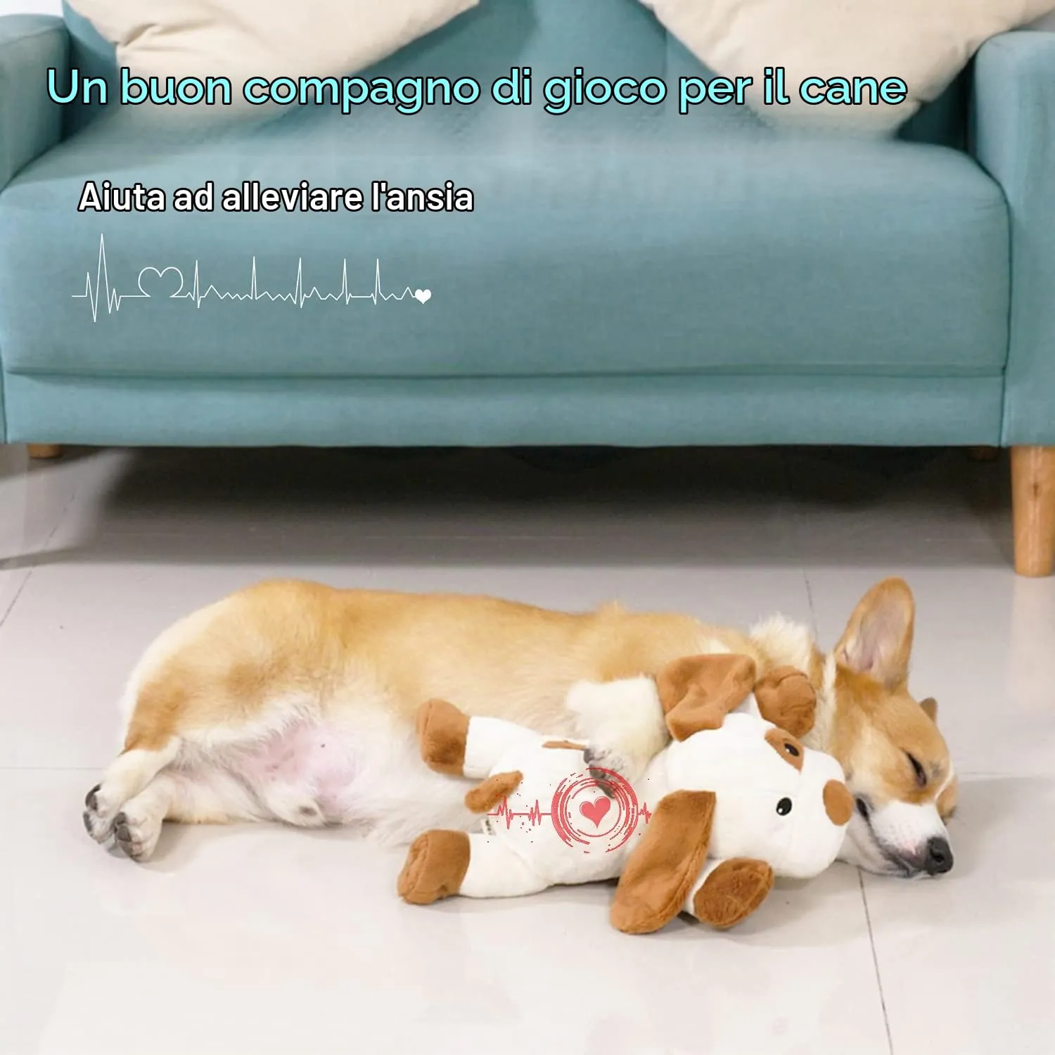 WEOK Giocattolo per cani con battito cardiaco per cuccioli - immagine 8