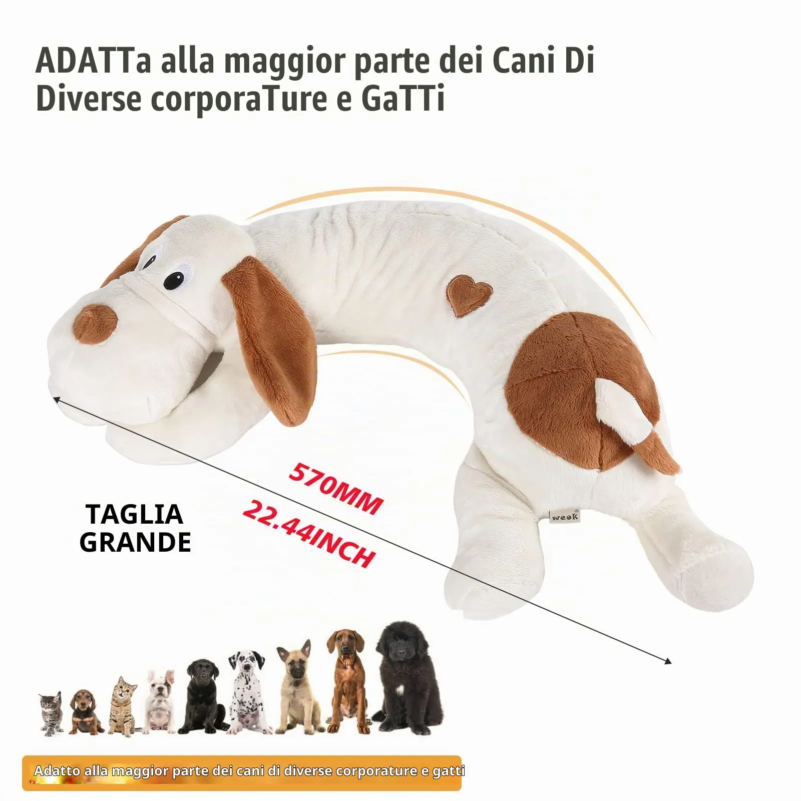 WEOK Giocattolo per cani con battito cardiaco per cuccioli e gatti - immagine 2