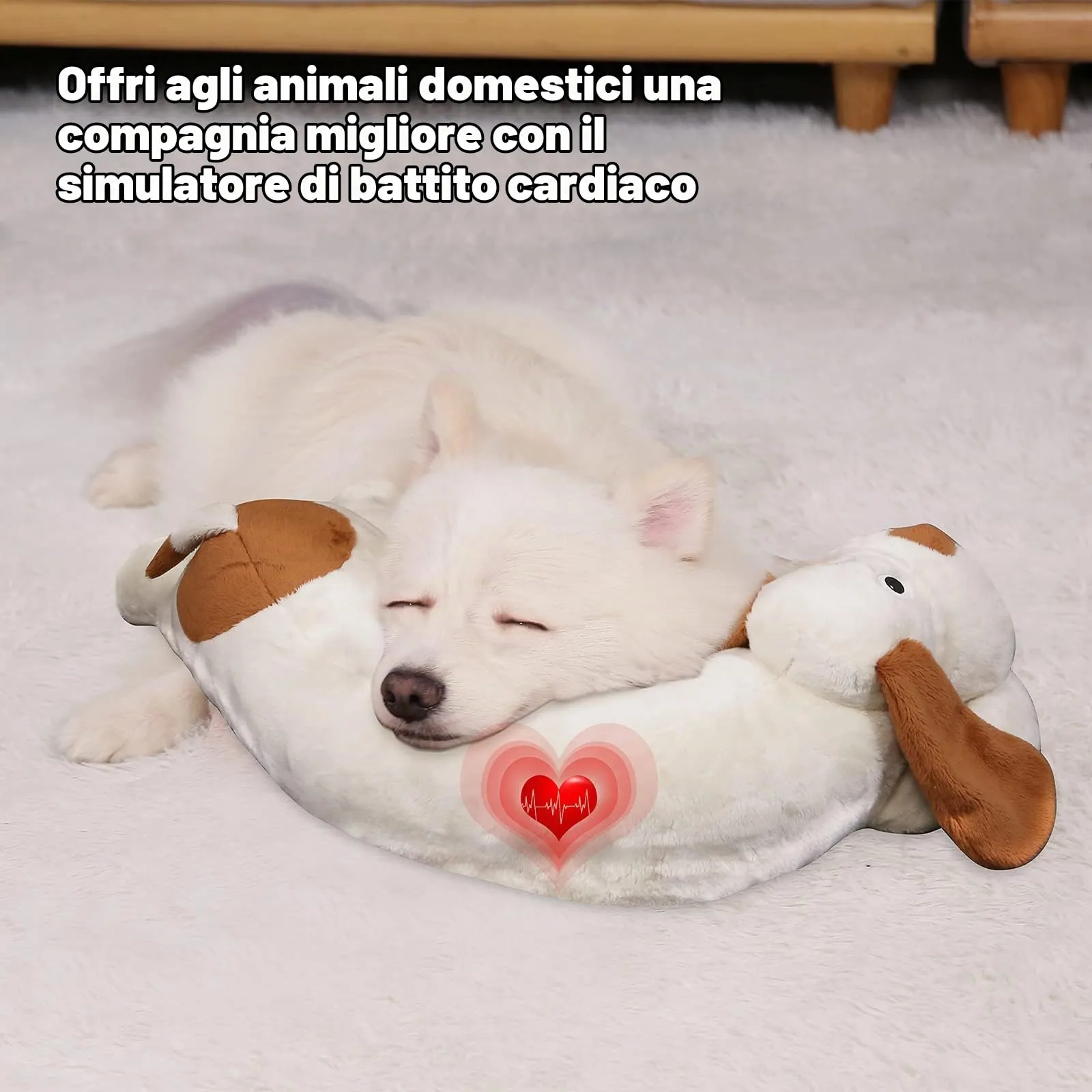 WEOK Giocattolo per cani con battito cardiaco per cuccioli e gatti - immagine 9