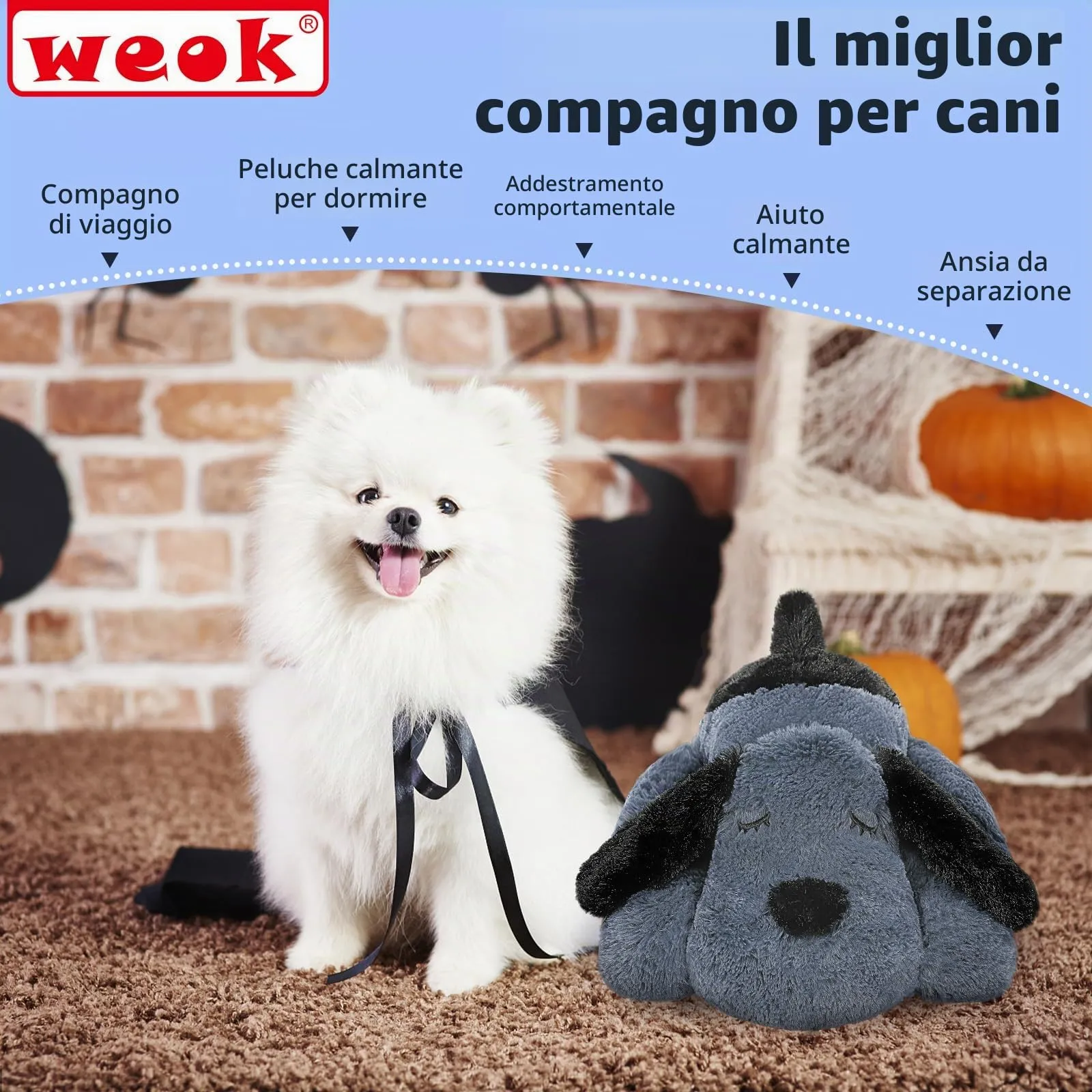 Werpower Giocattolo per cani con battito cardiaco simulato anti-ansia per cuccioli e gatti - immagine 7