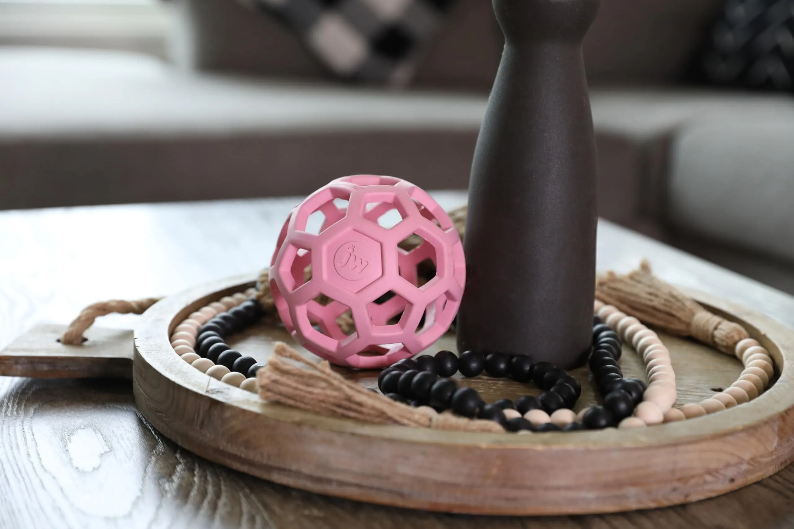 JW Hol-ee Roller Giocattolo per cani, Misura Media, 11,5 cm, Rosa - immagine 3