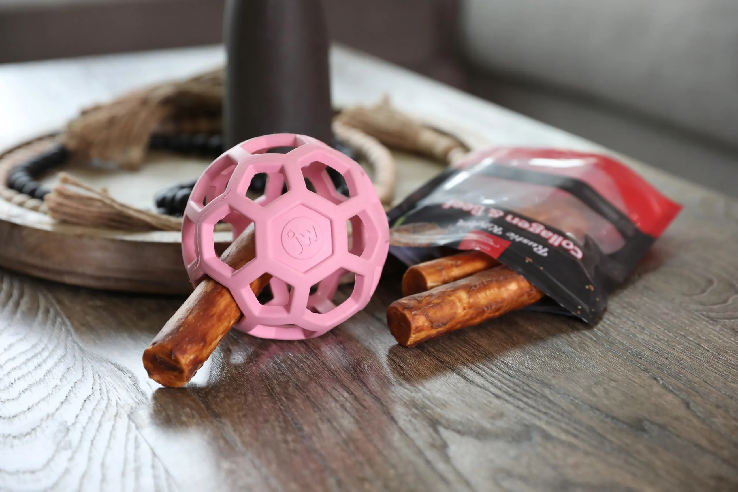 JW Hol-ee Roller Giocattolo per cani, Misura Media, 11,5 cm, Rosa - immagine 6