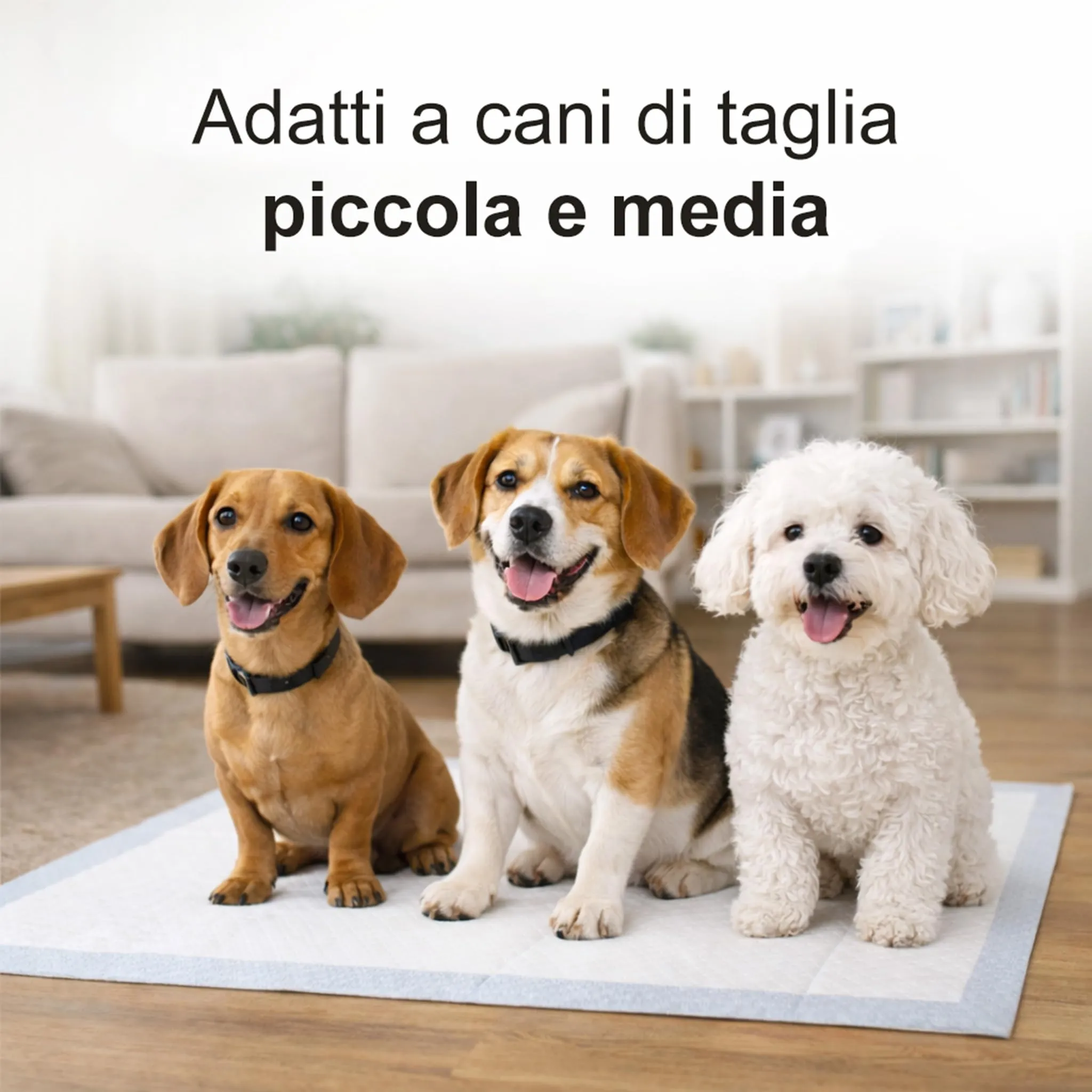 Happy & Clean Happee Traversine Cani 60x60, 100 Pezzi, 5 Strati con Fondo Impermeabile - immagine 8