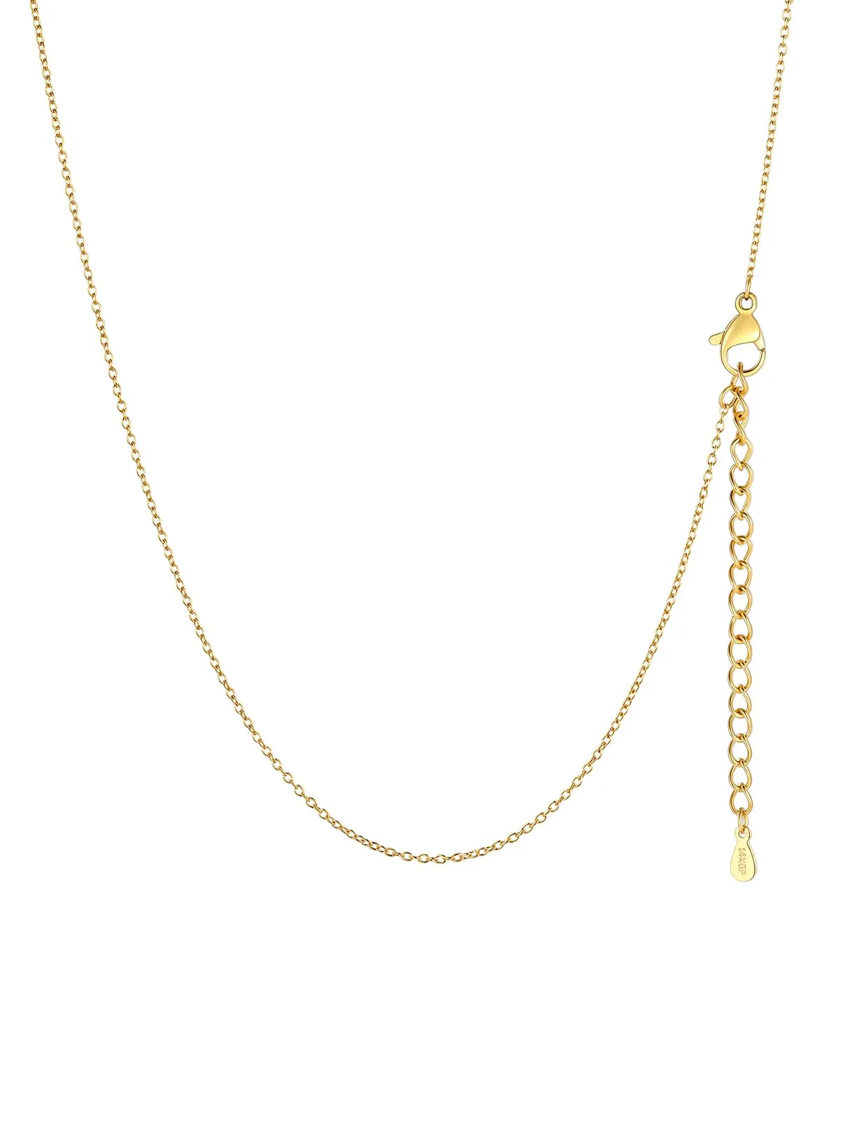 FaithHeart Collana Catenina Donna in Acciaio Inossidabile 1mm Oro 55cm - immagine 1
