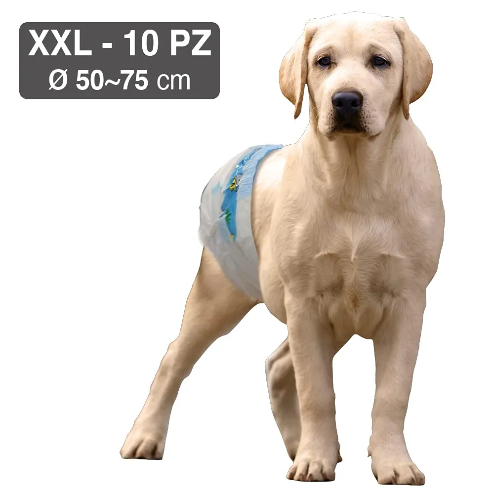 Croci Dog Nappy Pannolini per cani femmine, Taglia XXL (50-75 cm), 10 pz - immagine 2