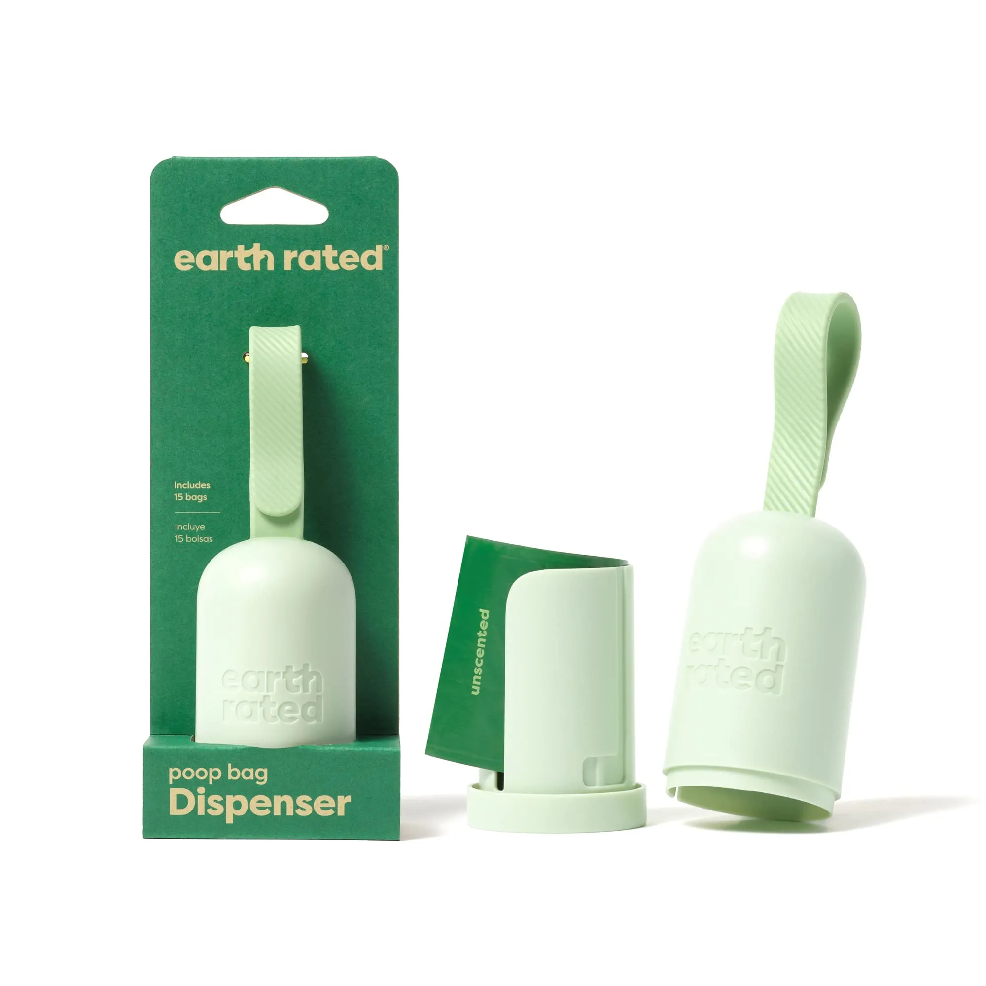 Earth Rated Dispenser per sacchetti igienici per cani con 15 sacchetti senza profumo - immagine 1