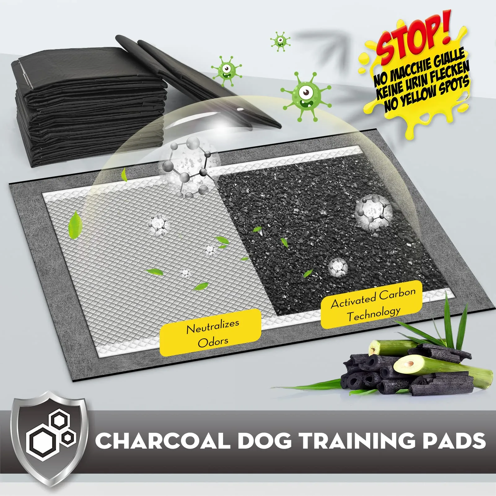 Croci Super Nappy Carboni Attivi Tappetini Igienici per Cani XXL 71x112 cm 25 pz - immagine 2