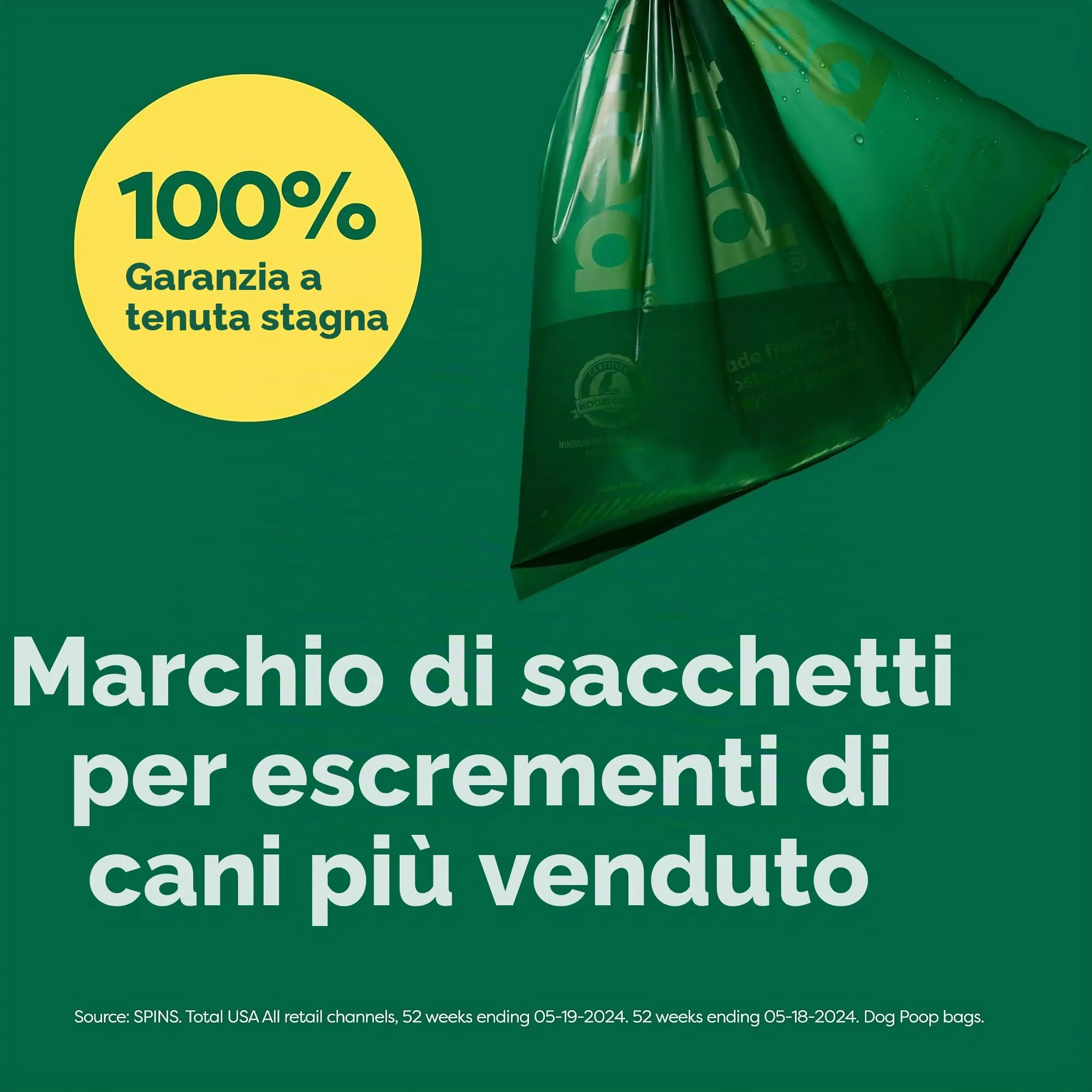 Earth Rated Sacchetti igienici per cani, senza profumo, 600 pezzi - immagine 2