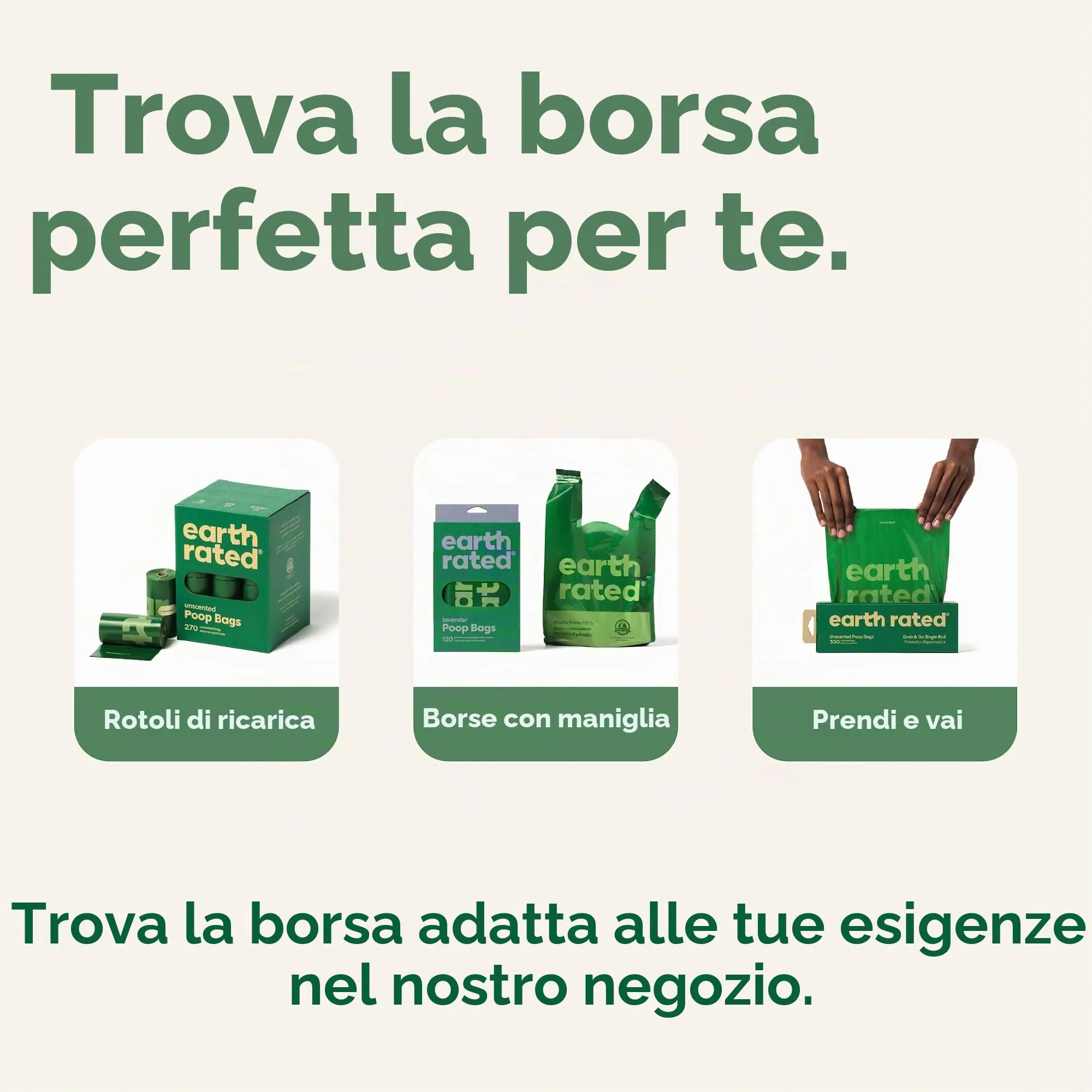 Earth Rated Sacchetti igienici per cani, senza profumo, 600 pezzi - immagine 6