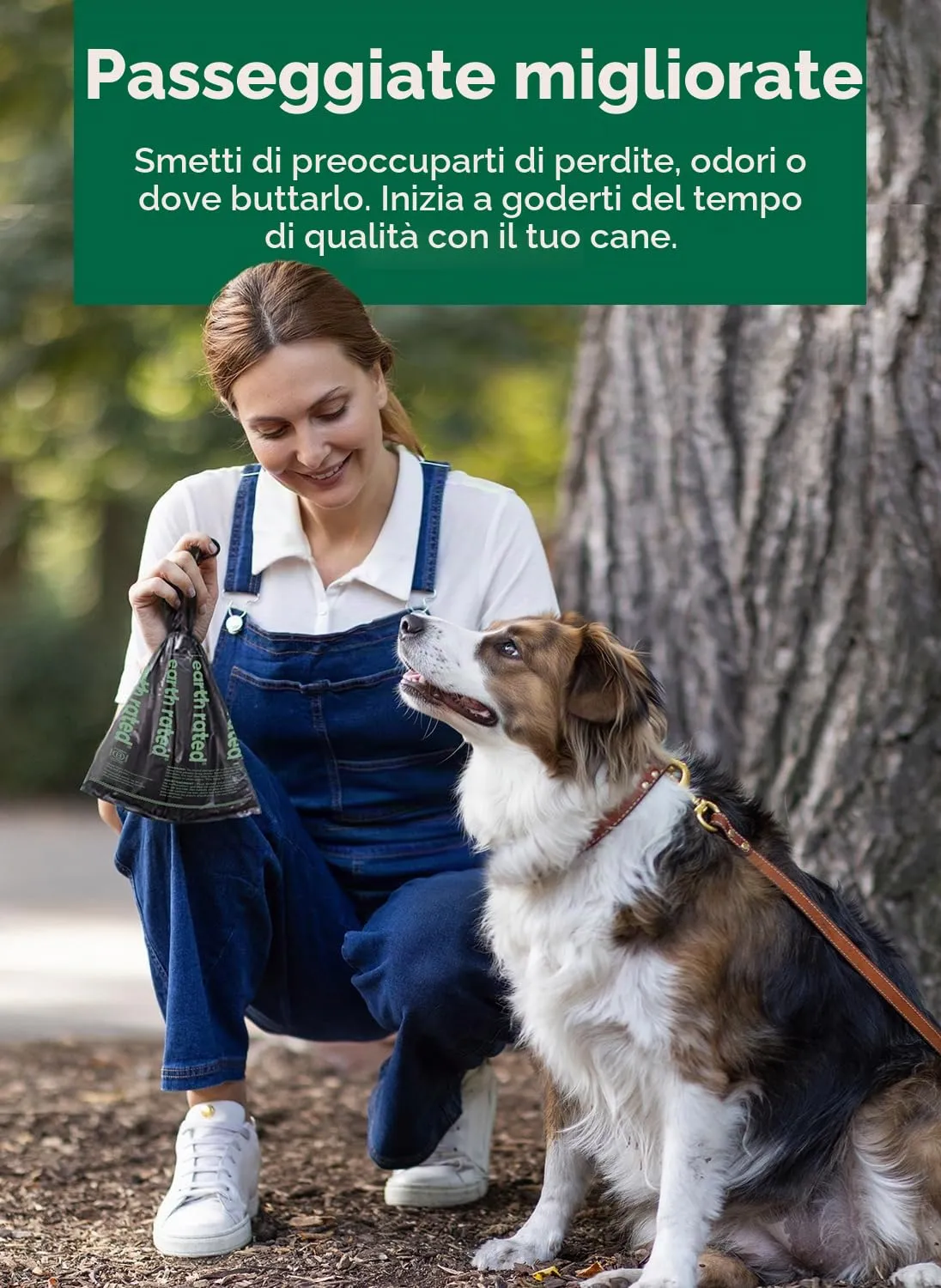 Earth Rated Sacchetti per Cane Blocca-Odori 3X Protect, Extra Spessi, Senza Profumo, 120 pezzi - immagine 5