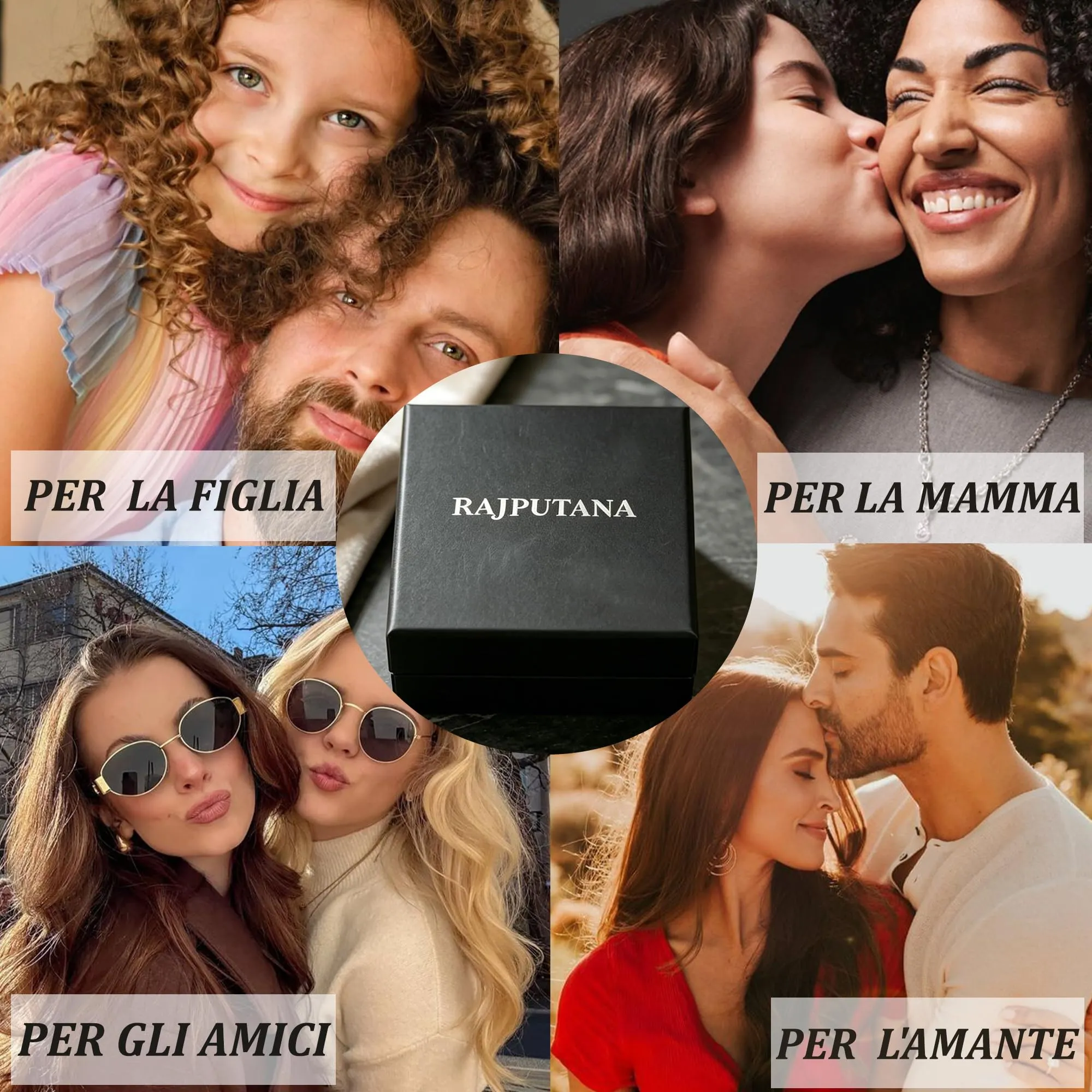 Rajputana Set 3 Paia Orecchini a Cerchio Donna Oro, Anallergici, 8mm 10mm 12mm - immagine 5