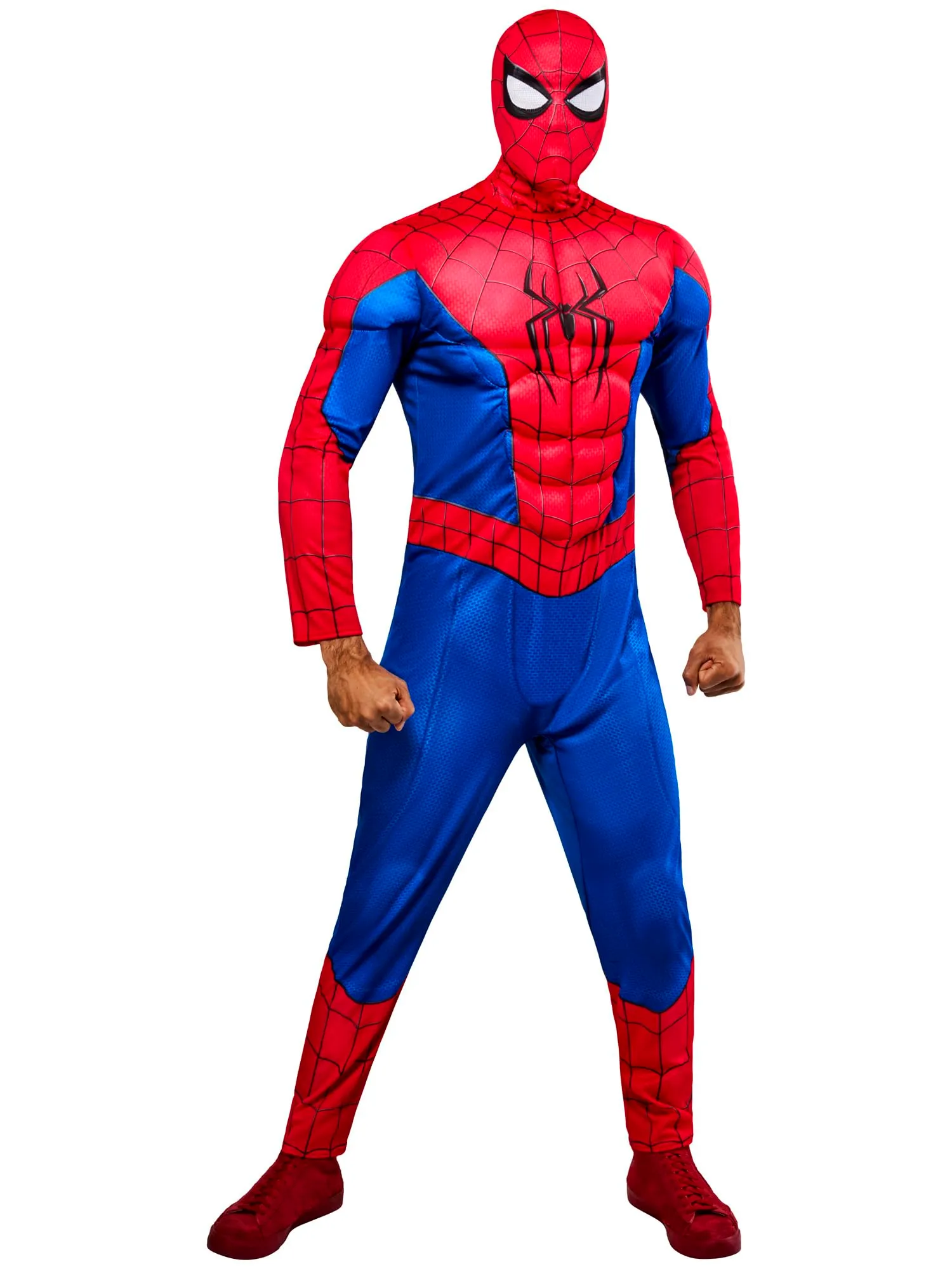 Rubie's Costume Ufficiale Spider-Man Deluxe da Uomo, Taglia L - immagine 2
