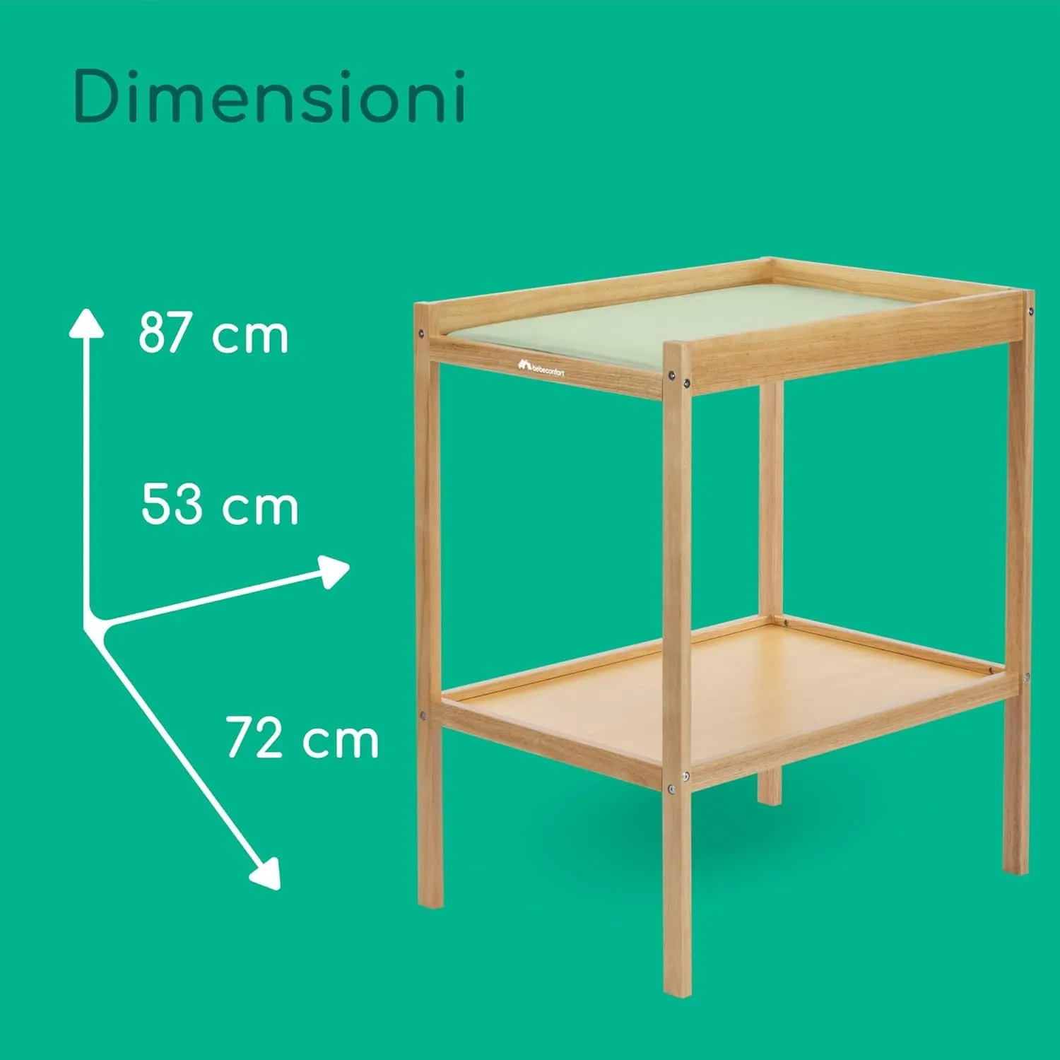 Bebeconfort Daisy Fasciatoio Neonato 0-12 mesi Legno Naturale - immagine 8
