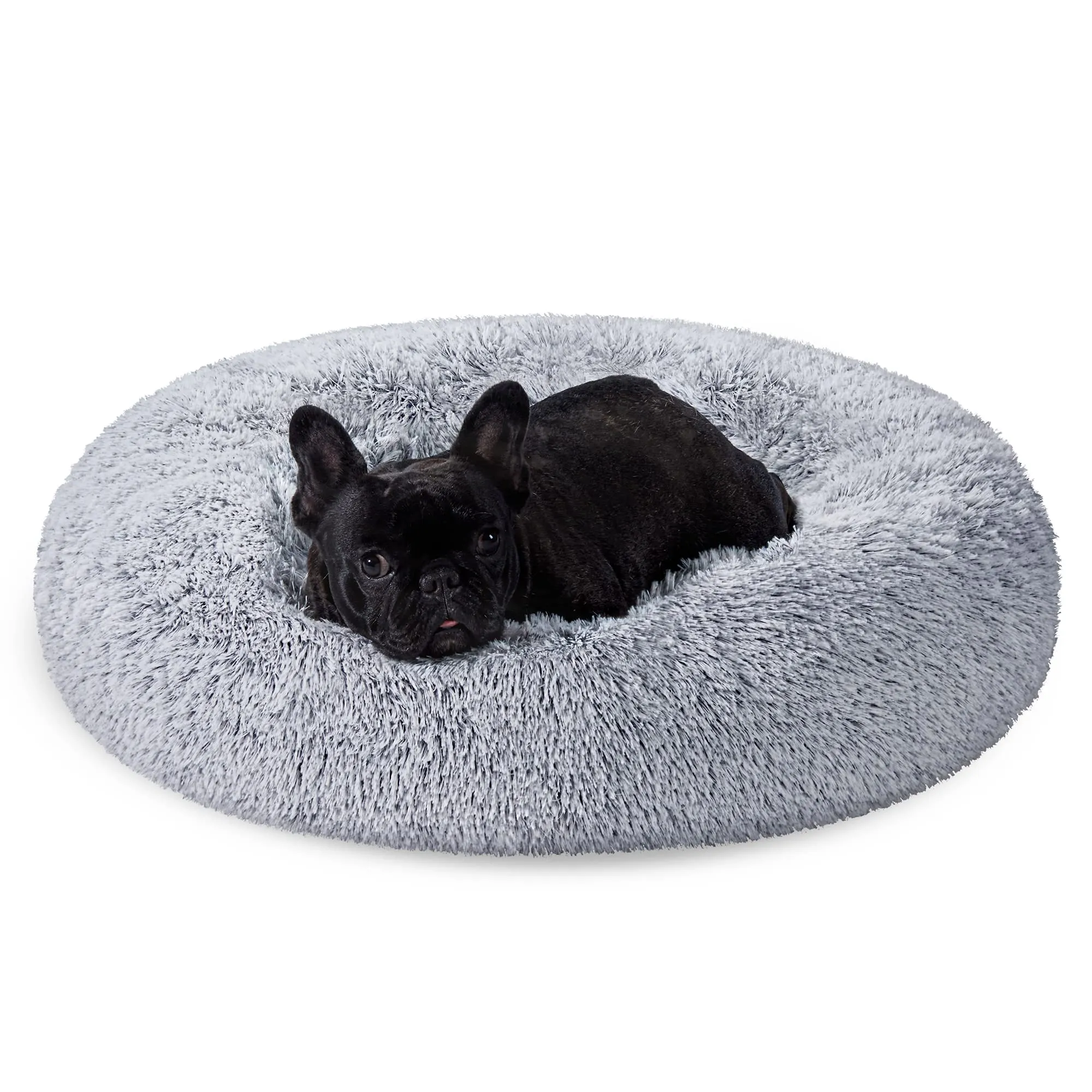 Feandrea Cuccia Cane a Ciambella, Cuscino Sfoderabile e Lavabile, Diametro 70 cm, Grigio Ombré PGW039G01 - immagine 1