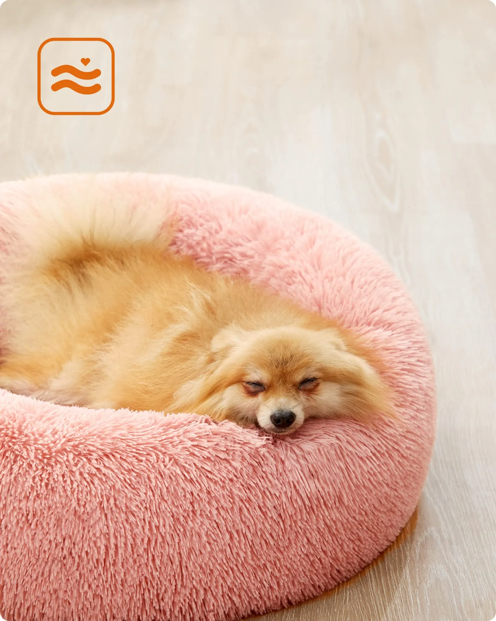 Feandrea Cuccia Cane a Ciambella Sfoderabile, Diametro 60 cm - immagine 3