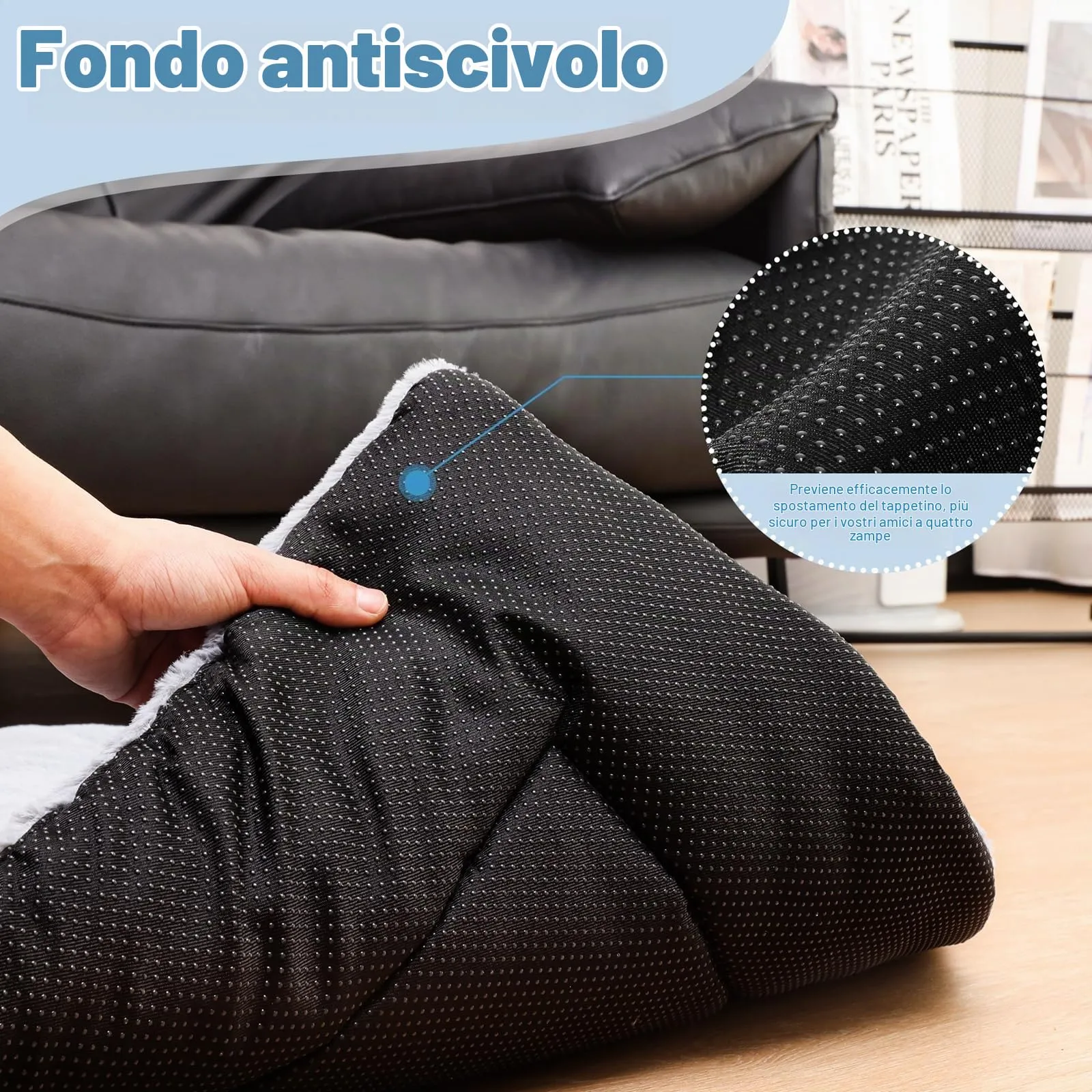 BaoDan Cuccia Cane Interno, Cuscino Lavabile, 75x50 cm - immagine 4
