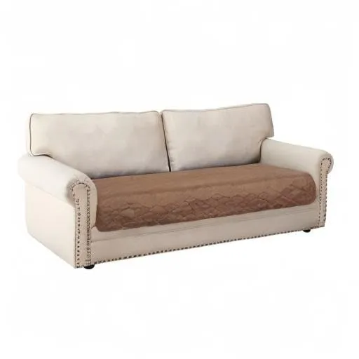 DUJUIKE Copridivano Impermeabile con Fondo Antiscivolo per Cani e Bambini, 3 Posti (Cammello, 76 x 180 cm) - immagine 9