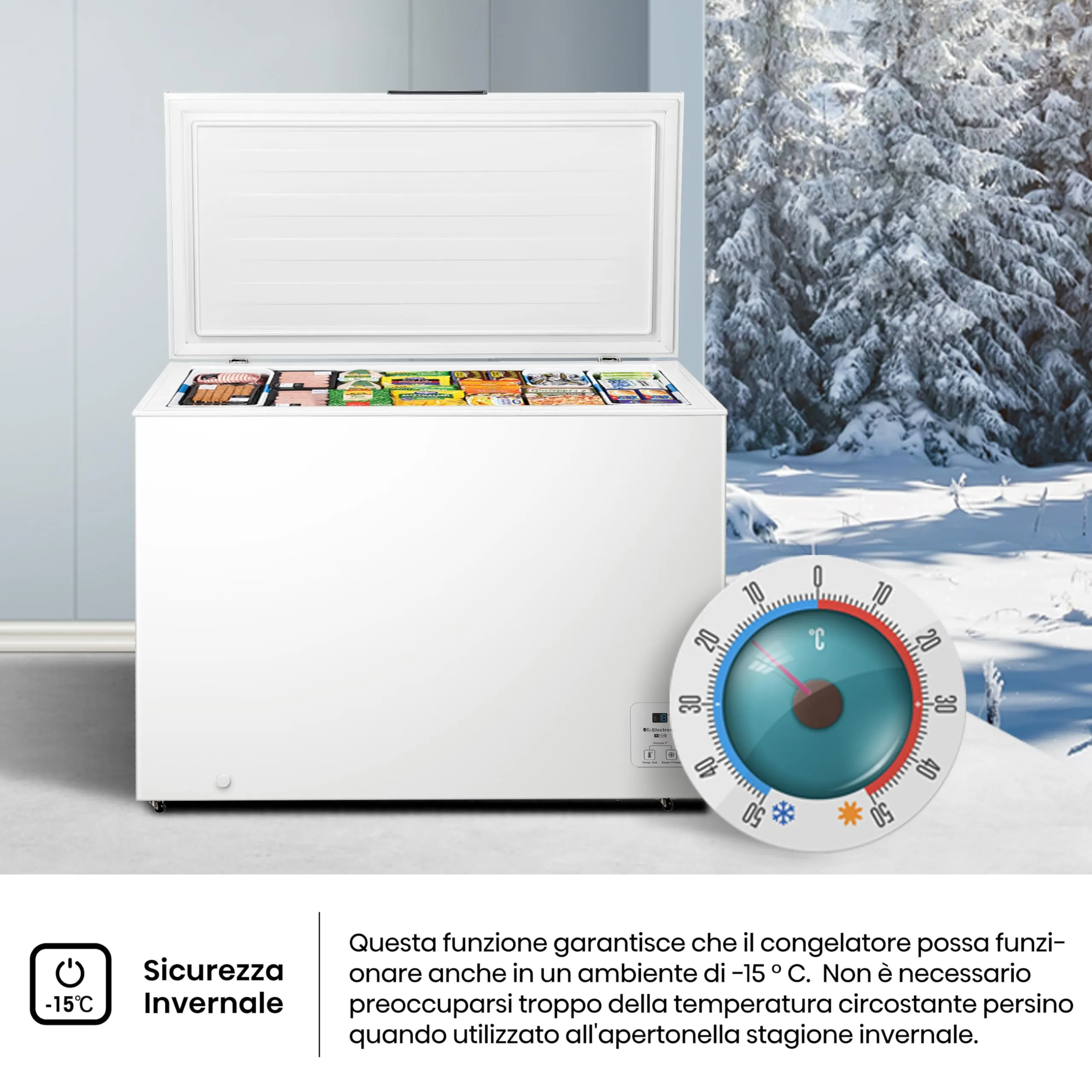 Hisense FC321D4AWLE Congelatore a Pozzo 248 L, Bianco - immagine 9