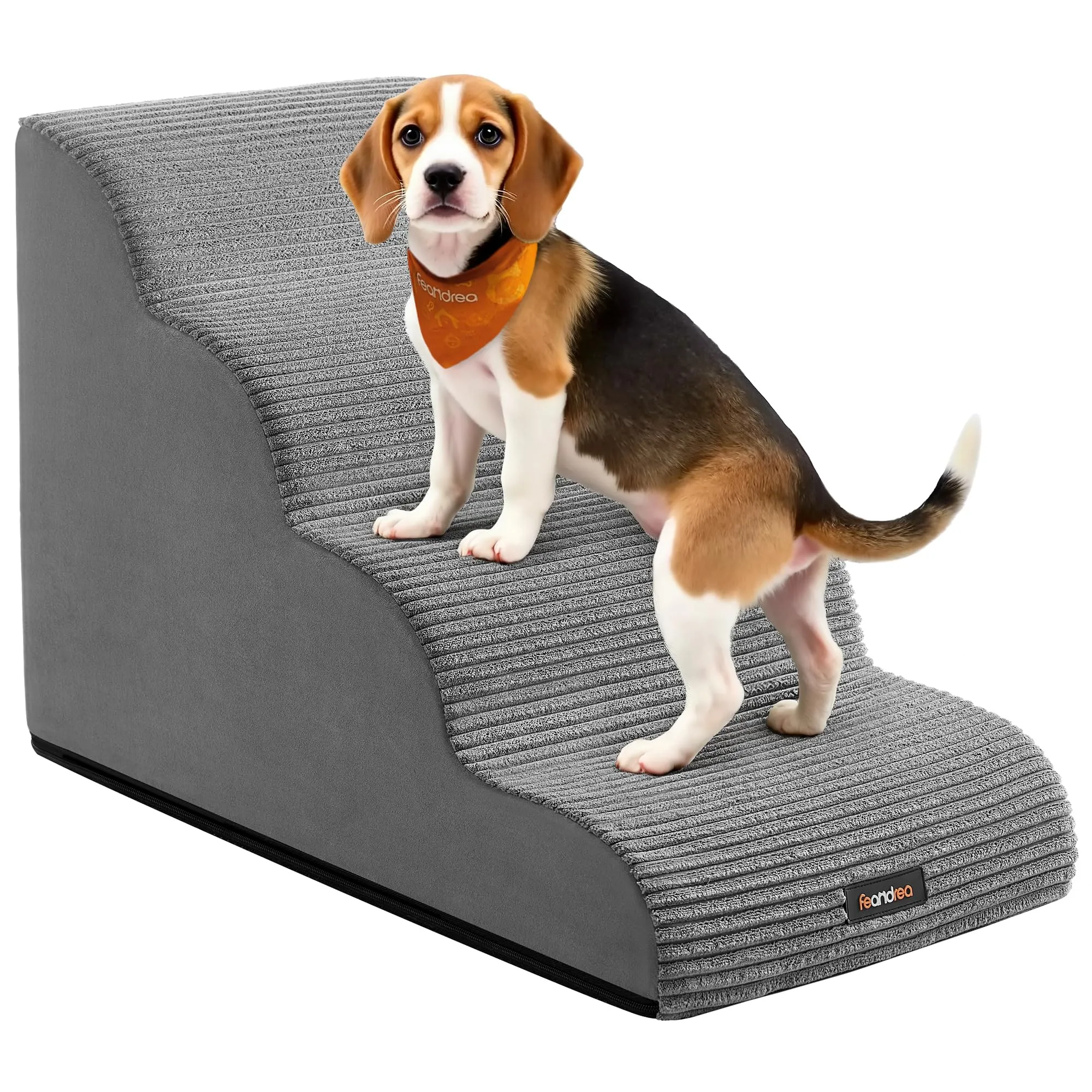 Feandrea Scala a 4 Gradini per Cani, Grigio Tortora PPS004G01 - immagine 1