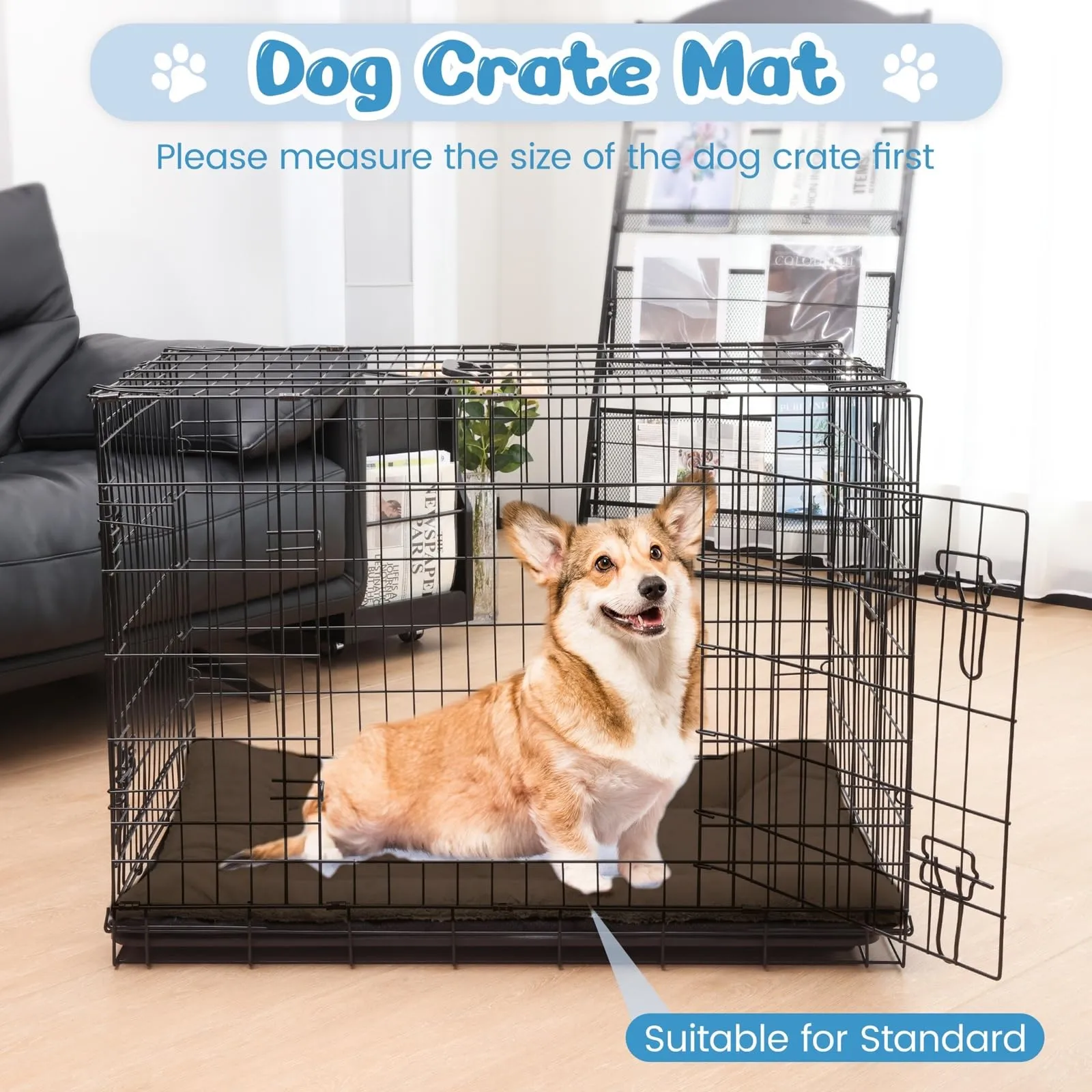 BaoDan Cuccia Cane Interno, 75x50 cm, Lavabile, Marrone - immagine 6