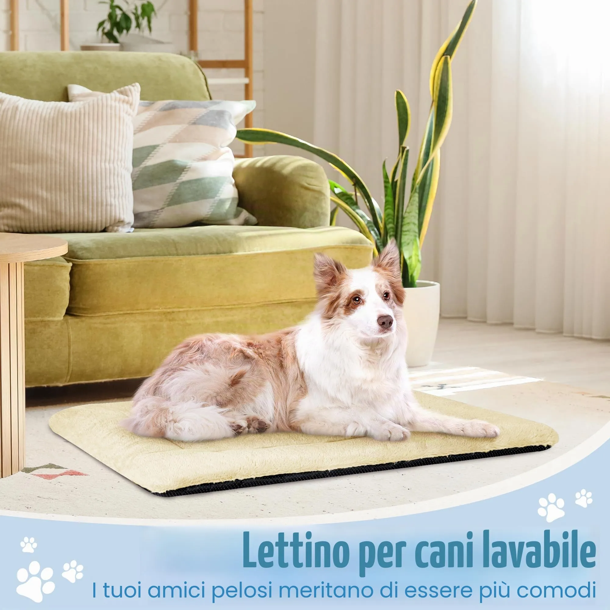 BaoDan Cuccia Cane Interno Taglia Grande, Cuscino Lavabile, 106x71 cm - immagine 6