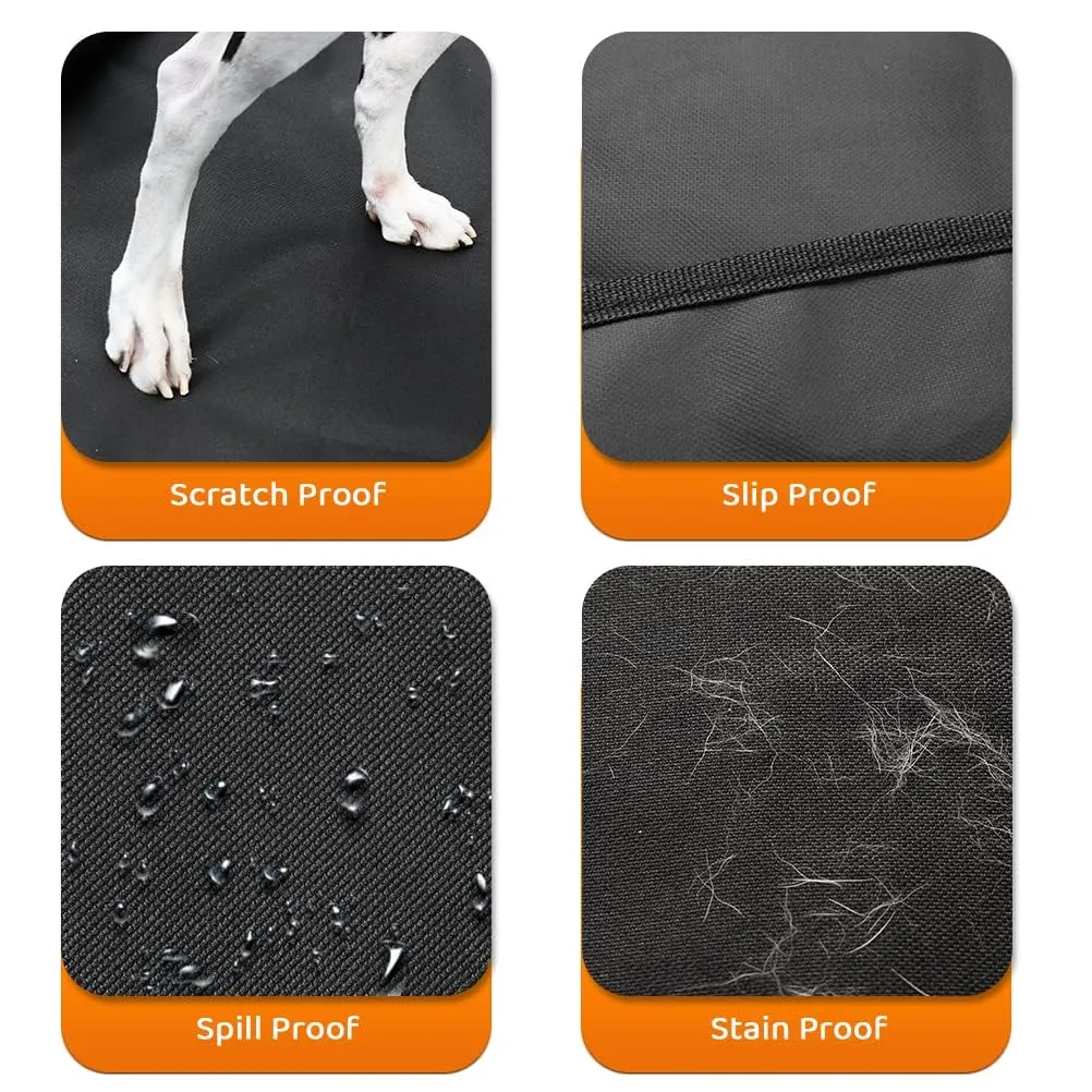 KYG Telo Auto per Cani Impermeabile per Bagagliaio Universale, 185 x 115 x 48 cm, Nero - immagine 6