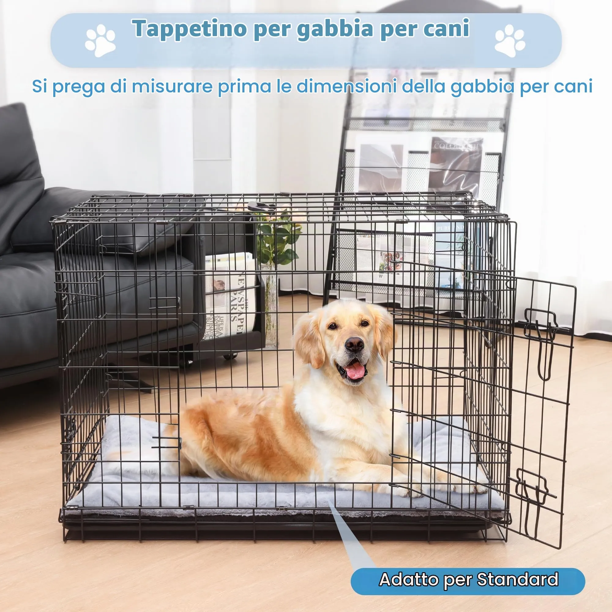 BaoDan Cuccia Cane Interno Taglia Grande, Cuscino Lavabile, 122x75 cm - immagine 6