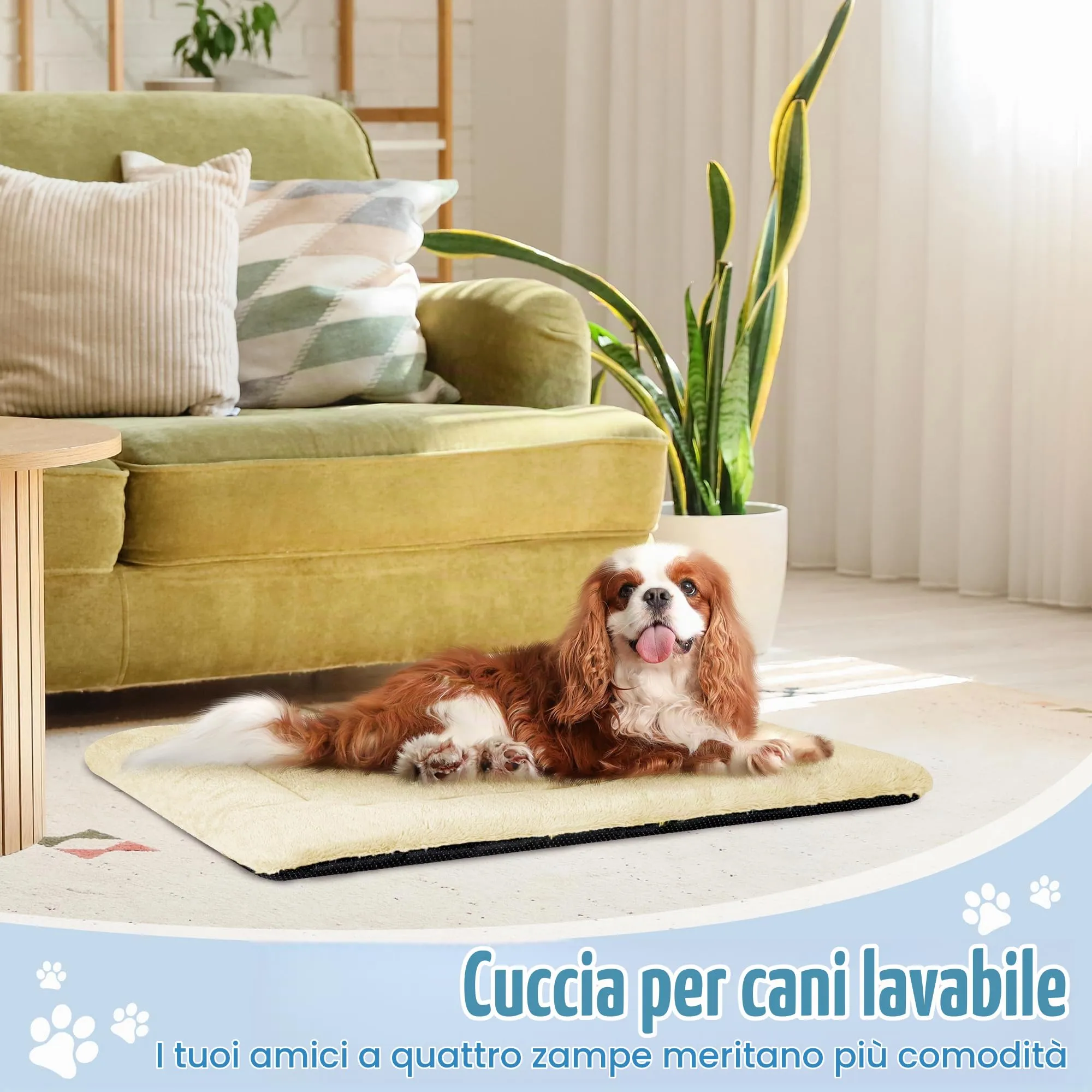 BaoDan Cuccia Cane Interno Taglia Grande, Cuscino Lavabile, 90x60 cm - immagine 6