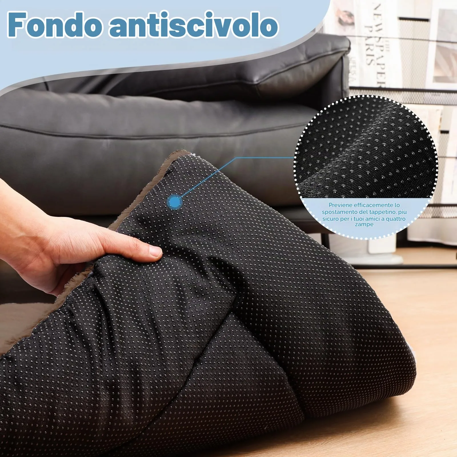 BaoDan Cuccia Cane Interno, Taglia Grande 106x71 cm, Cuscino Lavabile - immagine 4