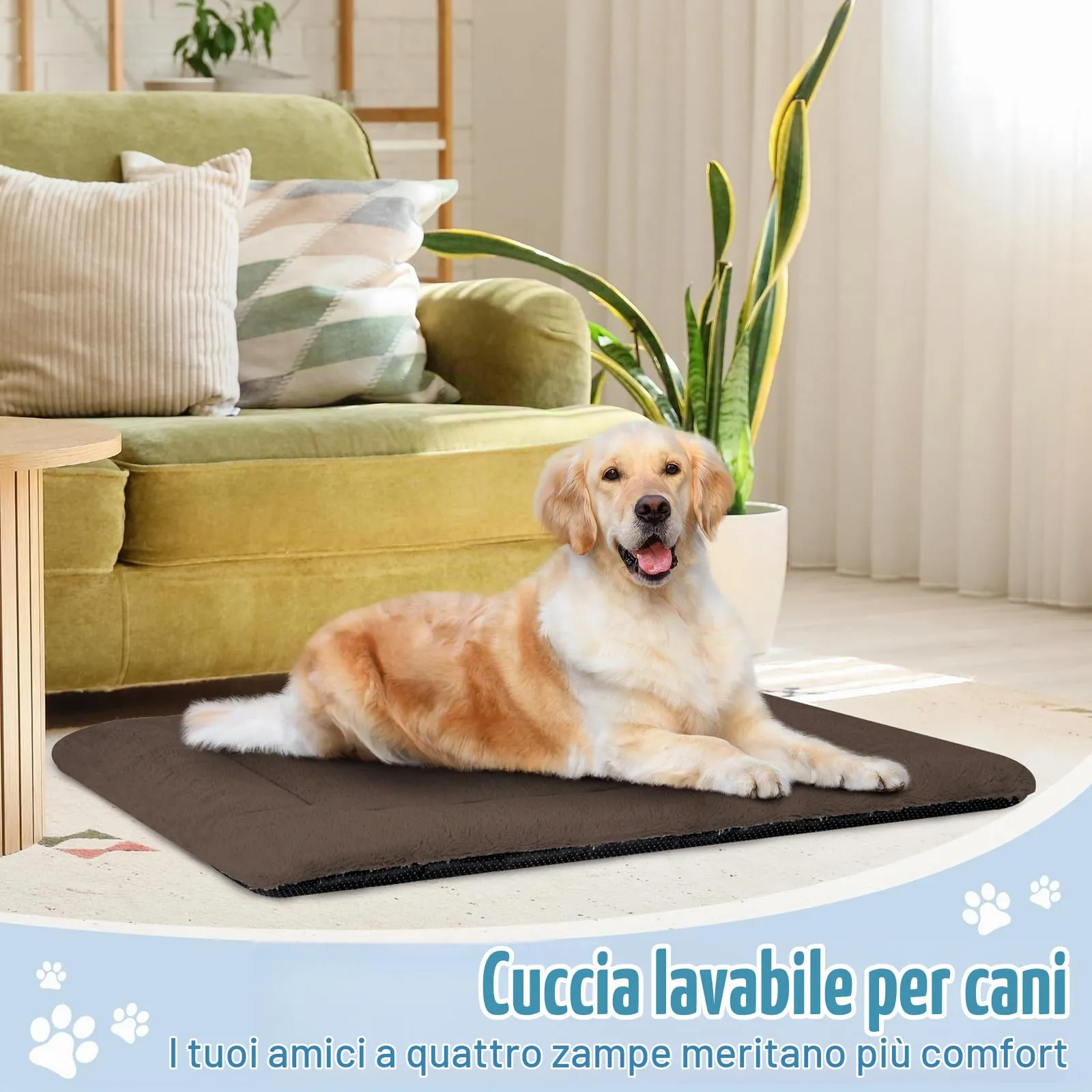 BaoDan Cuccia Cane Interno Taglia Grande, 122x75 cm Cuscino Cane Lavabile - immagine 7