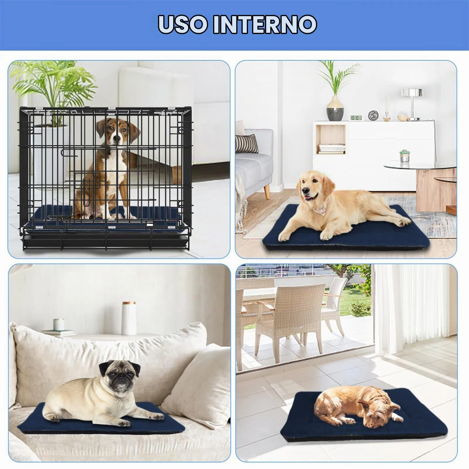 BaoDan Cuccia Cane Interno Taglia Grande, Lavabile, 106x71 cm - immagine 8