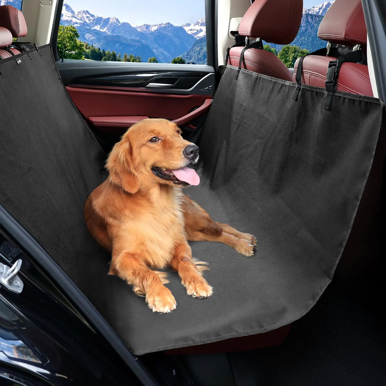 KYG Coprisedile Auto per Cani, Oxford 600D Impermeabile Antiscivolo e AntiGraffio, Universale, 146x146cm - immagine 1