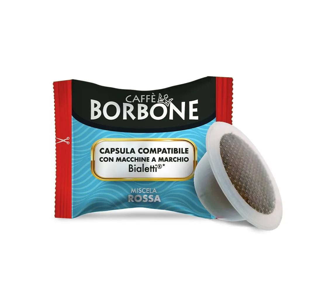 Caffè Borbone Miscela Rossa, 100 Capsule Compatibili con Macchine Bialetti - immagine 1