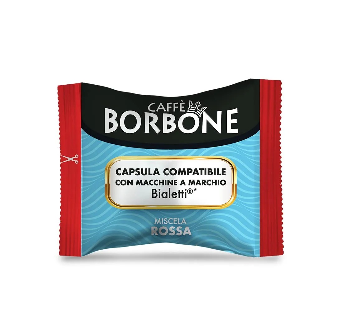 Caffè Borbone Miscela Rossa, 100 Capsule Compatibili con Macchine Bialetti - immagine 2