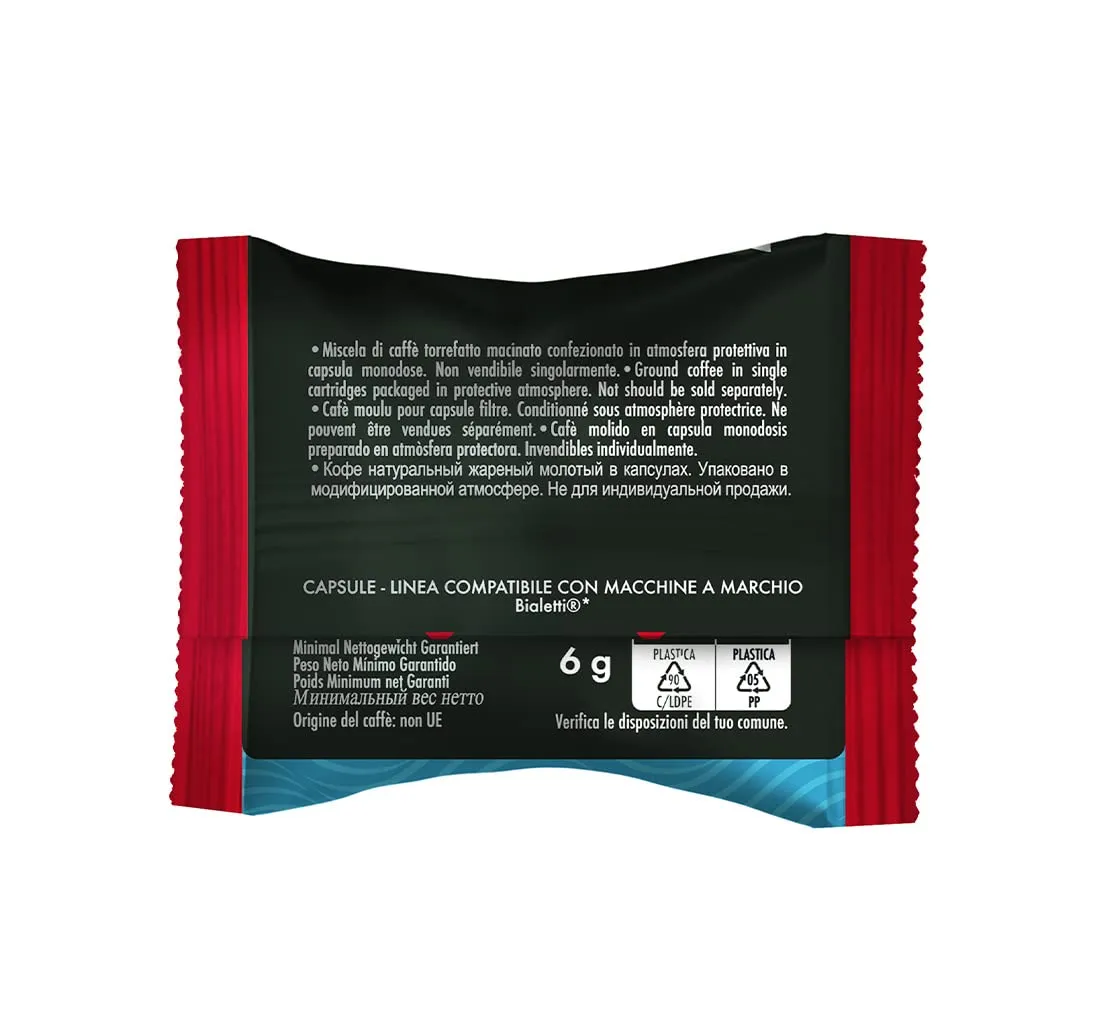 Caffè Borbone Miscela Rossa, 100 Capsule Compatibili con Macchine Bialetti - immagine 3