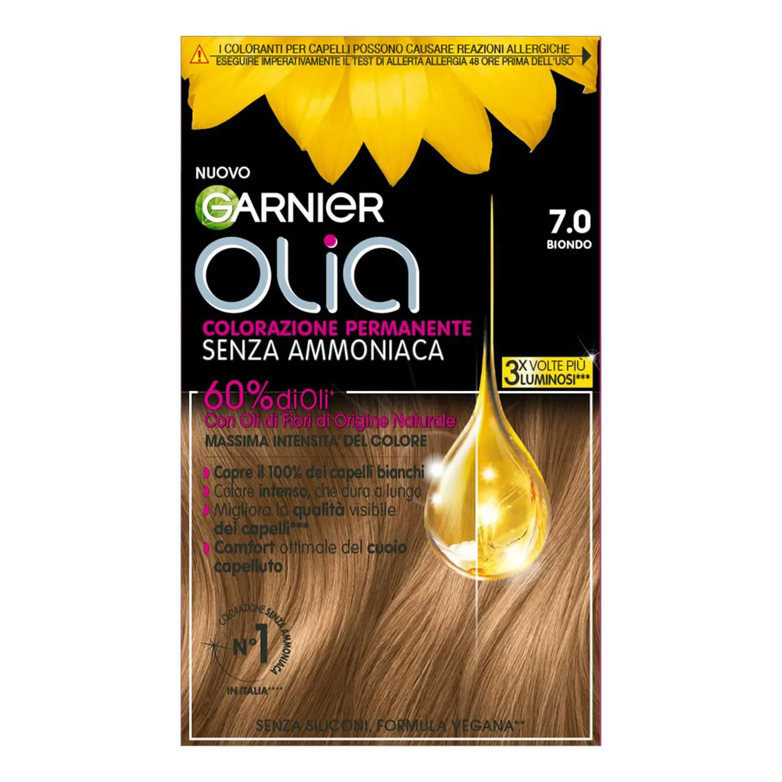 Garnier Olia Tinta Capelli Permanente Senza Ammoniaca, Biondo - immagine 1