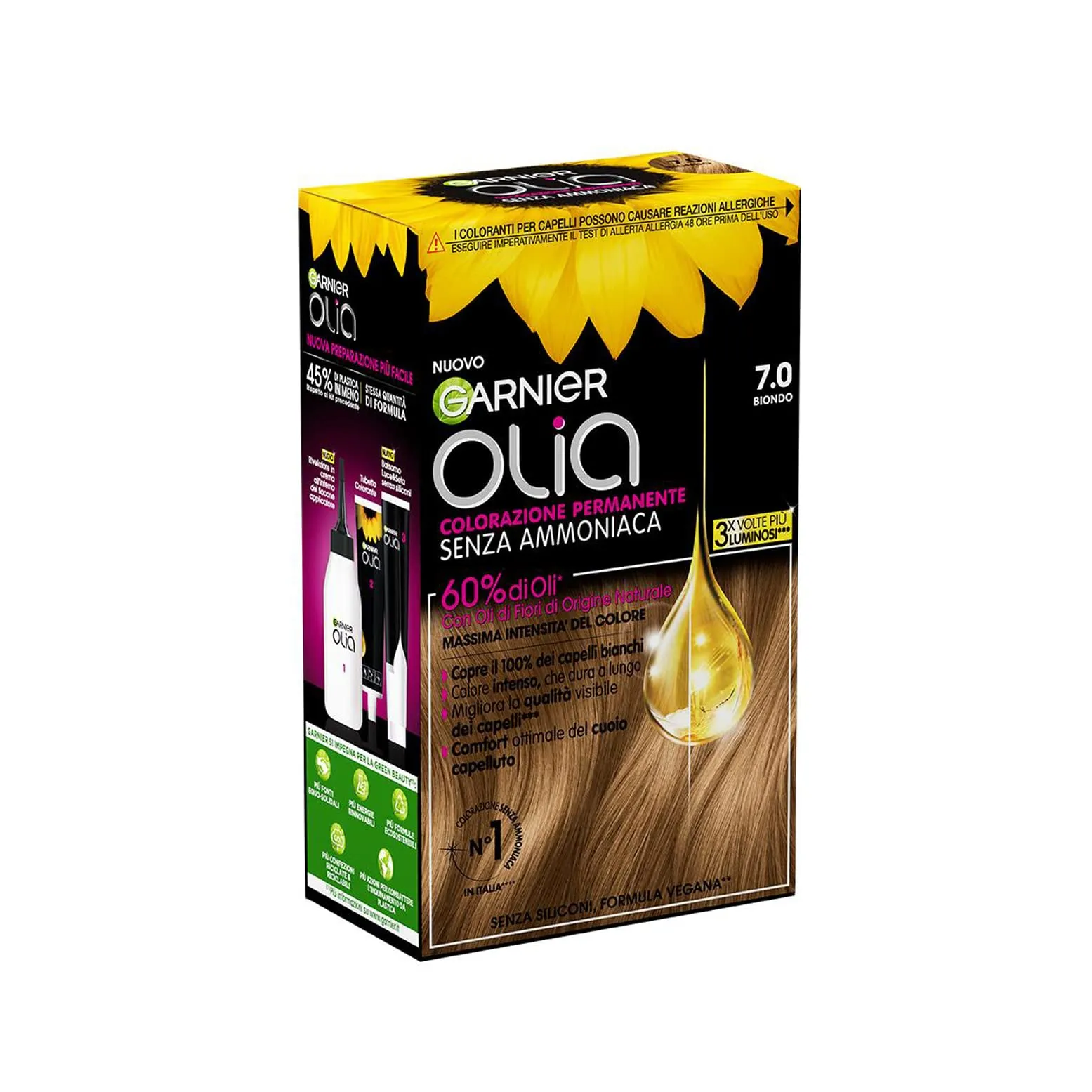 Garnier Olia Tinta Capelli Permanente Senza Ammoniaca, Biondo - immagine 2