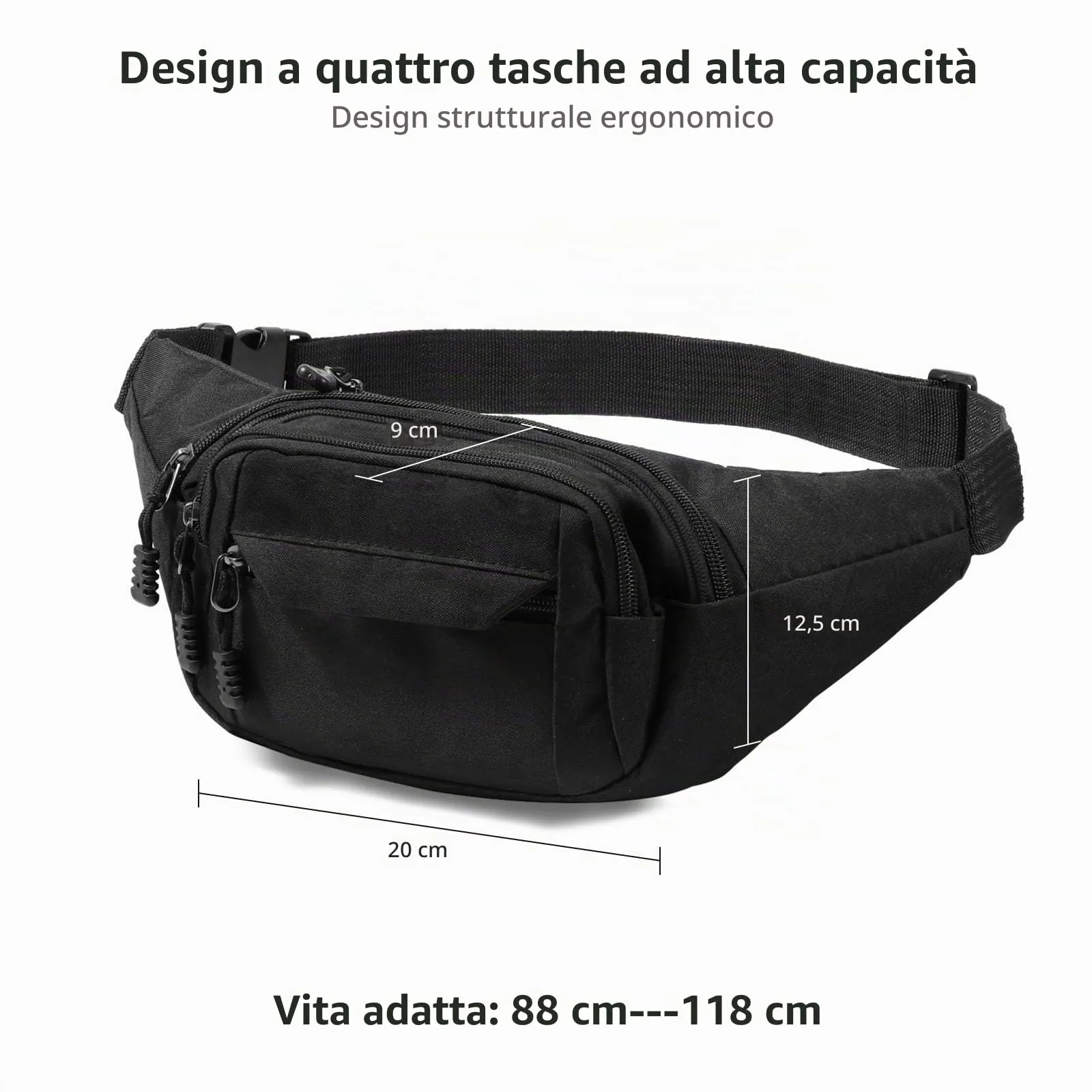 Vinabo Marsupio Sportivo Unisex - immagine 2