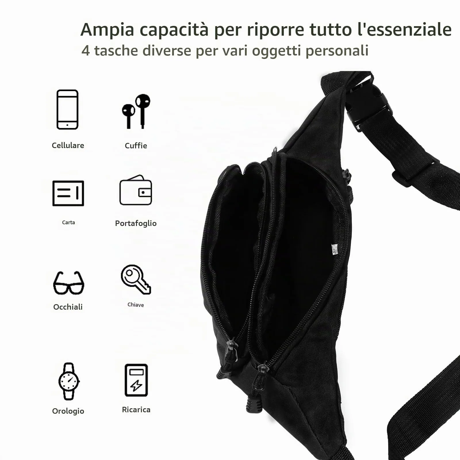 Vinabo Marsupio Sportivo Unisex - immagine 3