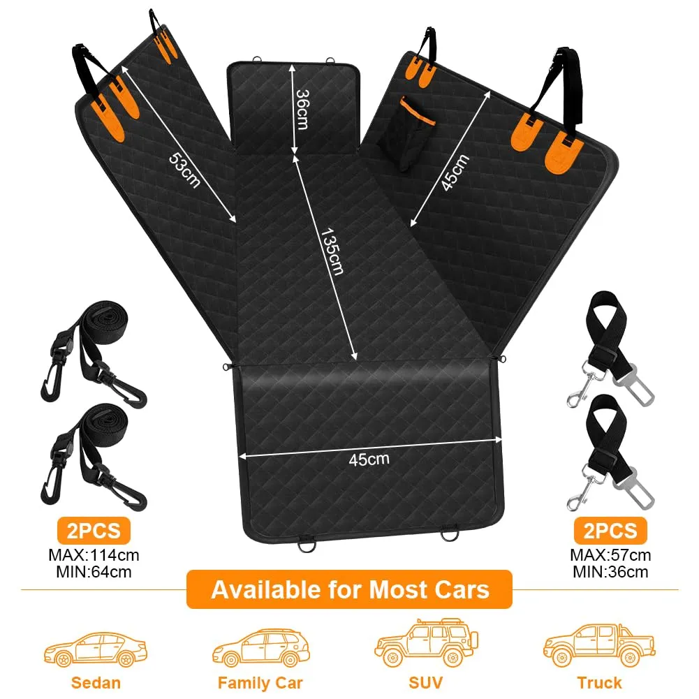 URAQT Coprisedile Auto per Cani, 135 x 45cm - immagine 2