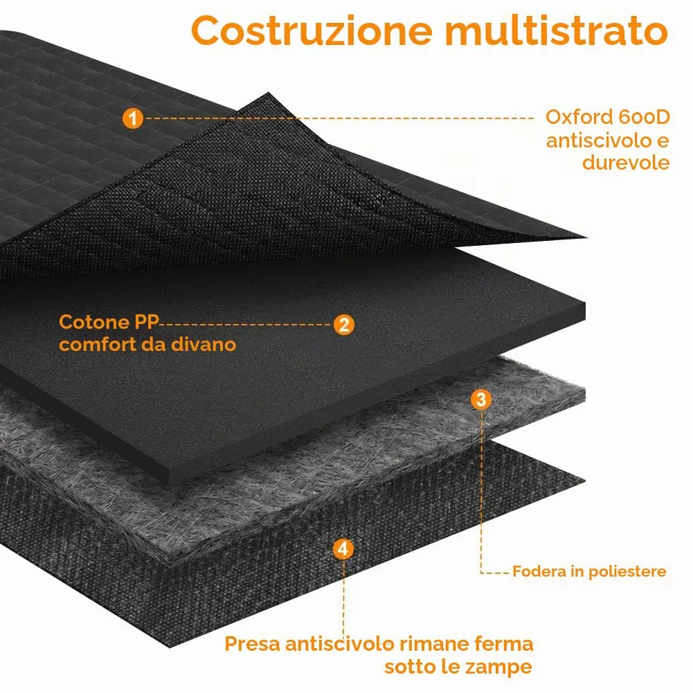 URAQT Coprisedile Auto per Cani, 135 x 45cm - immagine 3