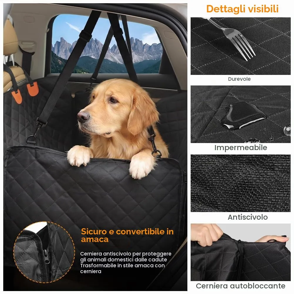 URAQT Coprisedile Auto per Cani, 135 x 45cm - immagine 4