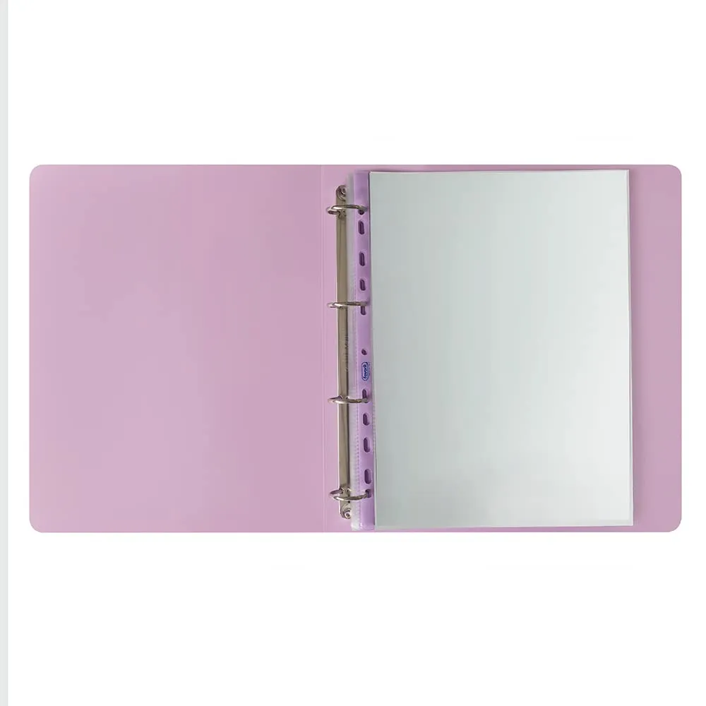 Favorit Raccoglitori A4 Lilla Pastello, PP 22x30cm, diametro 30 mm, Set da 4 - immagine 5