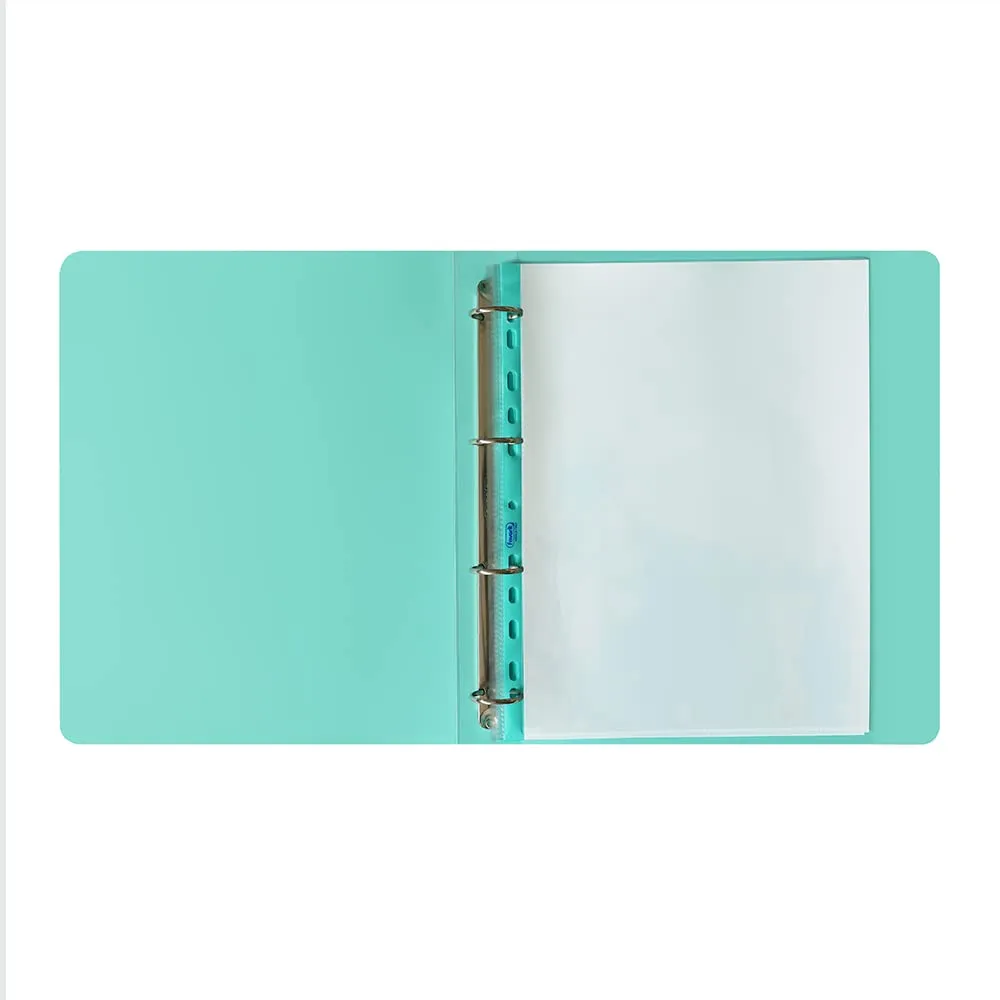 Favorit Raccoglitori A4 Azzurro Pastello, PP 22x30cm, diametro 30 mm, Set da 4 - immagine 5