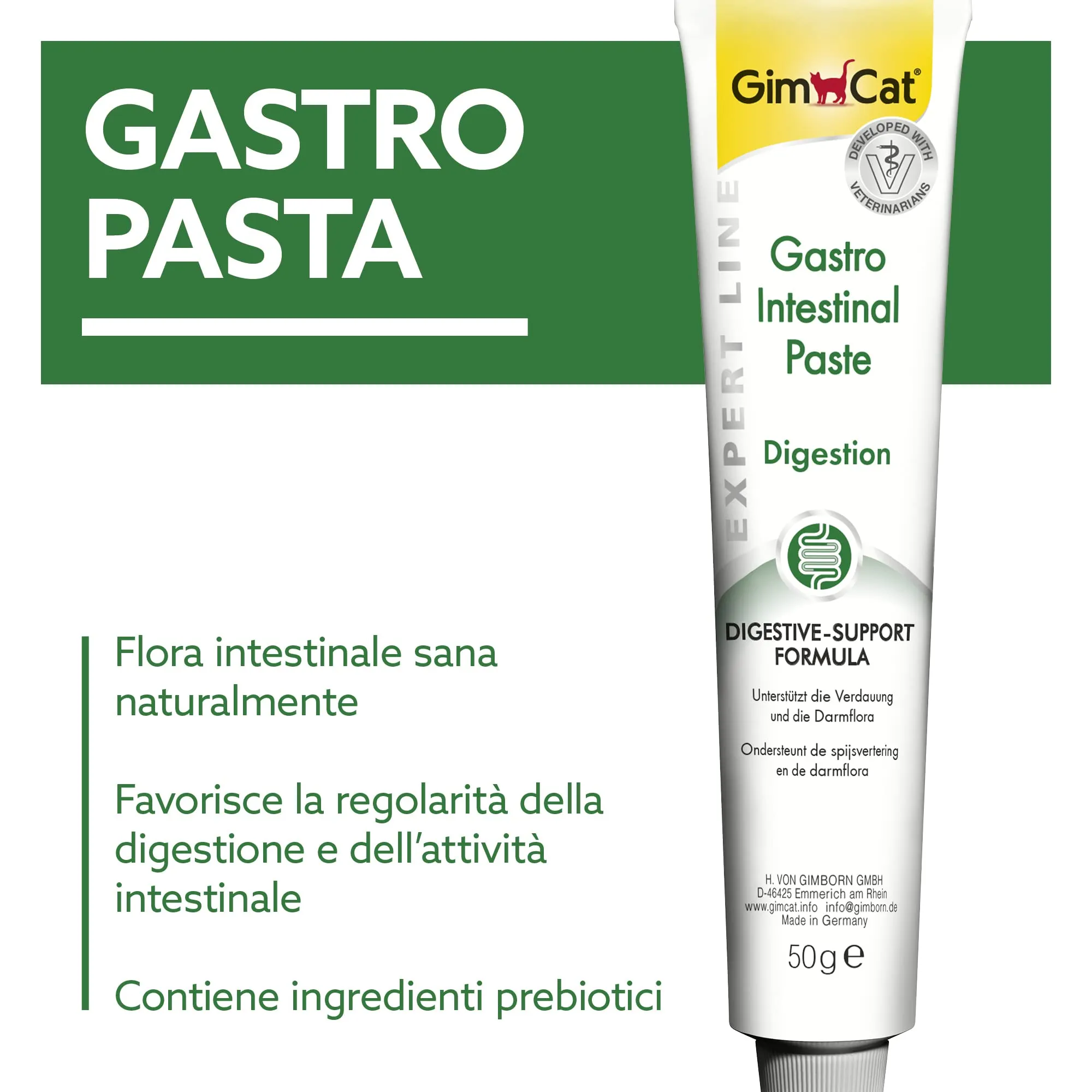 GimCat Expert Line Gastro Intestinal Pasta, 50 g - immagine 2